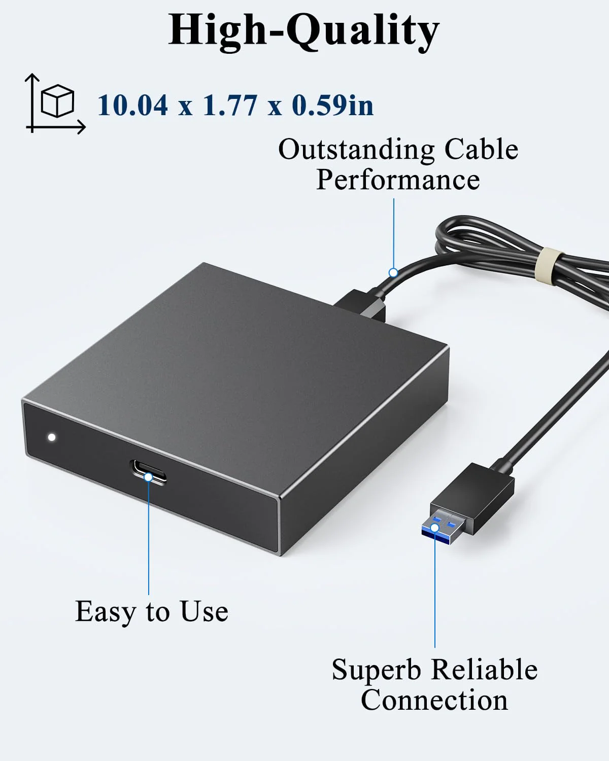 PC Adapter for VR2 Headset, VR2 to PC Converter for SteamVR Gaming on Windows, Stable Signal with Durable Aluminum Alloy Housing - Image 2