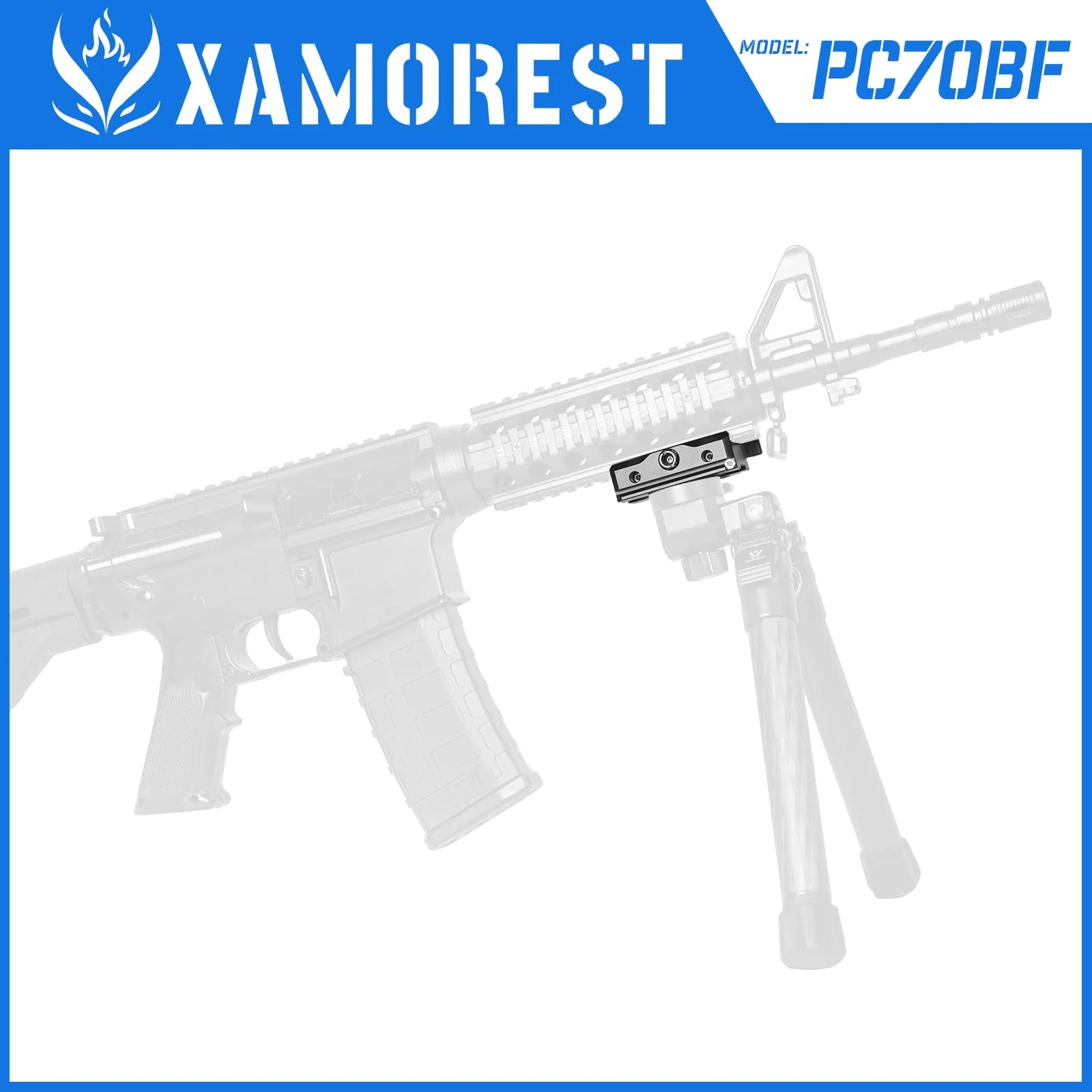 PC70-BF Picatinny Arca Swiss Plate, 2.75 inch Picatinny Arca Rail Mount for Rifle Tripod Ballhead Quick Release Plate, Compatiable RRS Dovetail, Suitable for QD Sling & ARMS 17S Style PC70-BF - Image 7