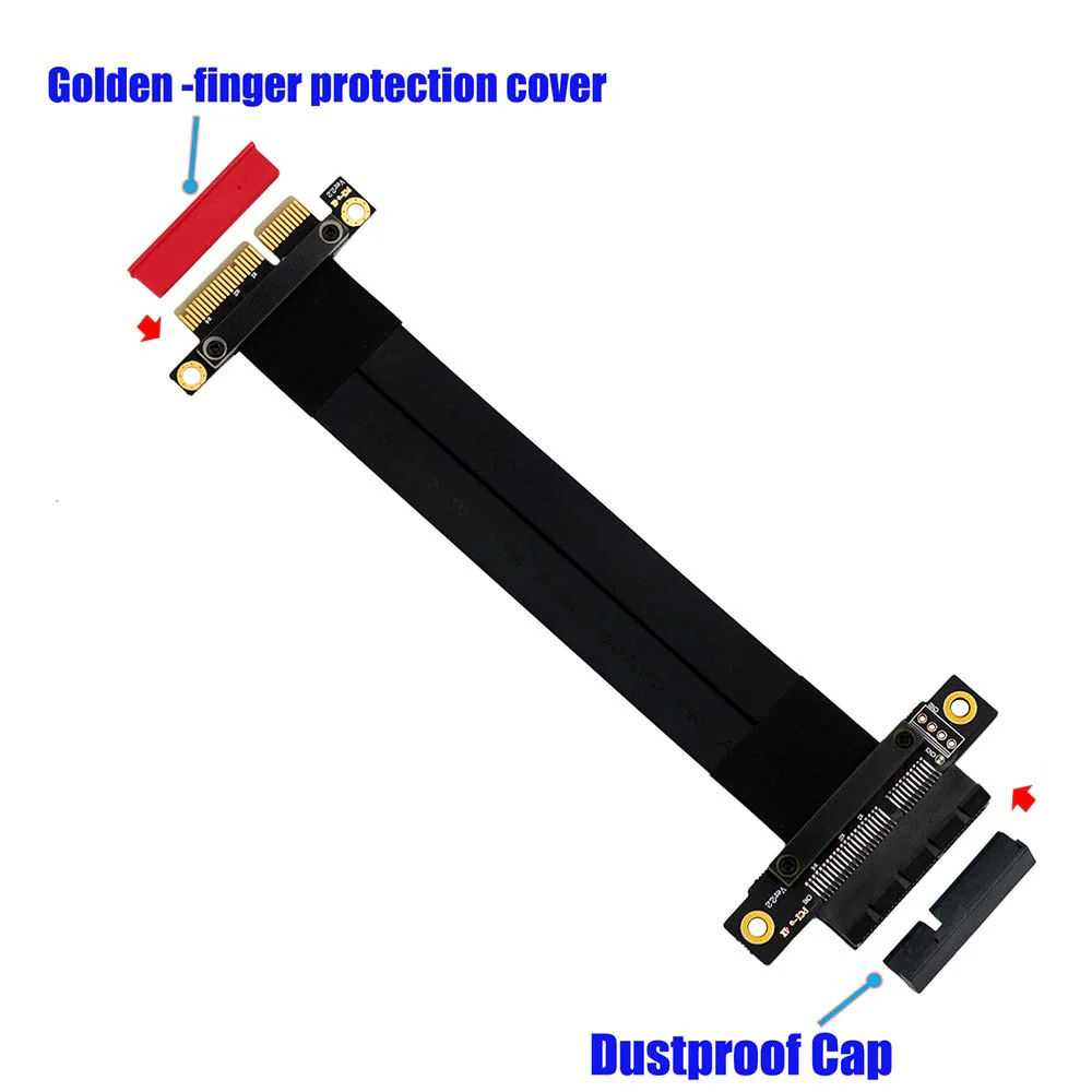 Pcie Extension Cable pcie Extension Cable 4X Extension Cable pcie Extension Cable pcie Riser (4X 180 Degree 20cm) - Image 3