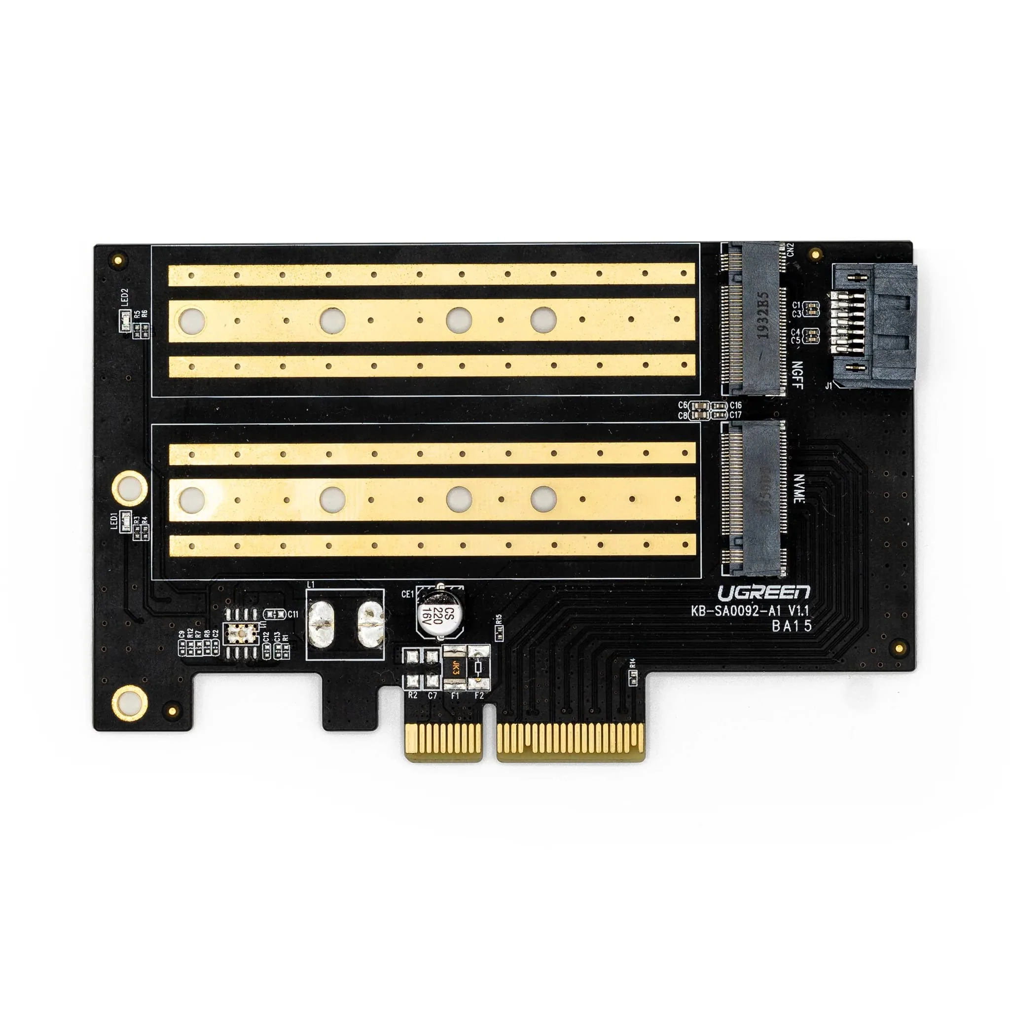 PCIe to M.2 NVME SSD Adapter Card 32Gbps M Key/B Key PCIe4.0 X1 X4 Adapter for ZimaBoard Server Desktop PC Support SATA NGFF - Image 4