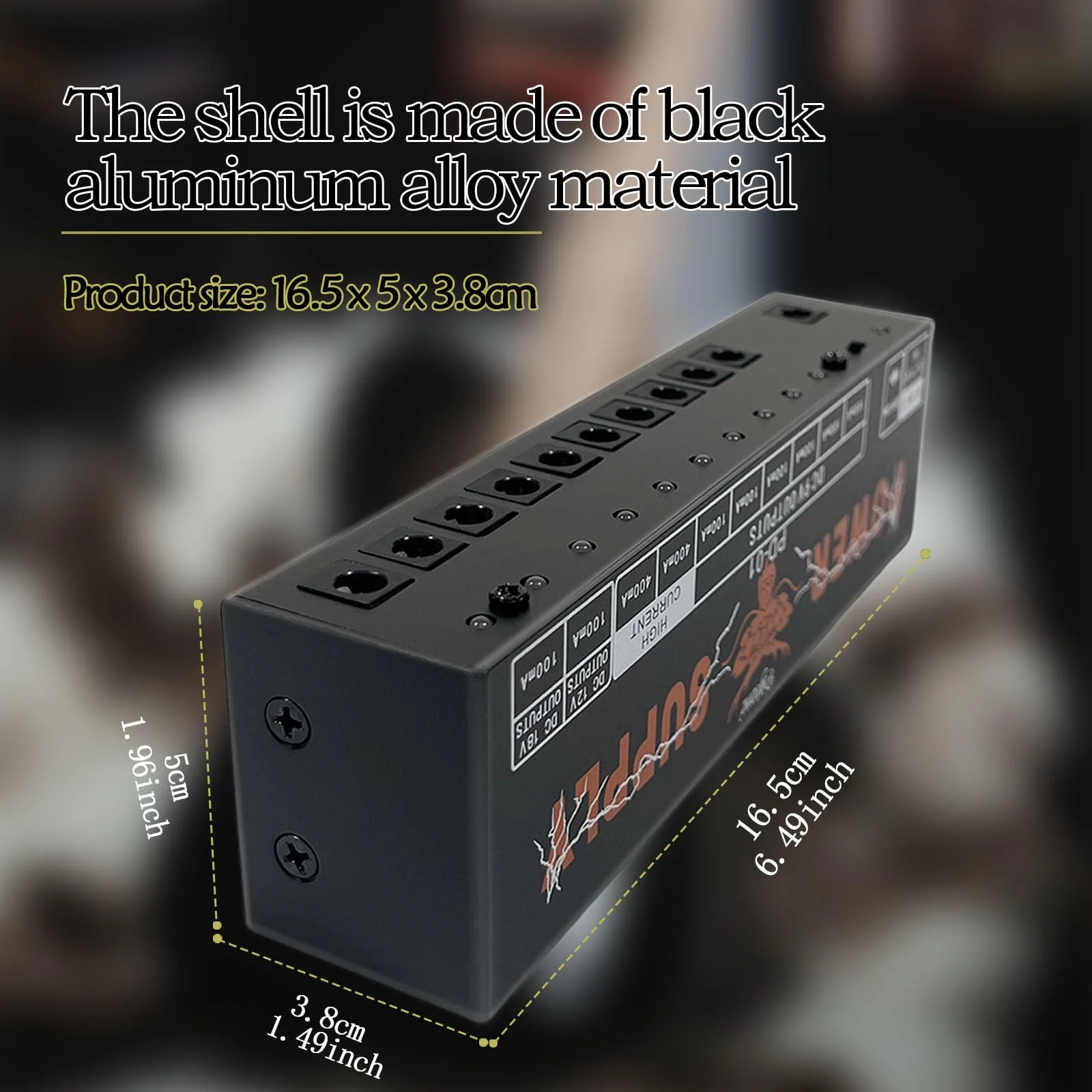 PD-01 Guitar Pedal Power Supply 10 Isolated DC Output for 9V/12V/18V Guitar Effect Pedal - Image 5