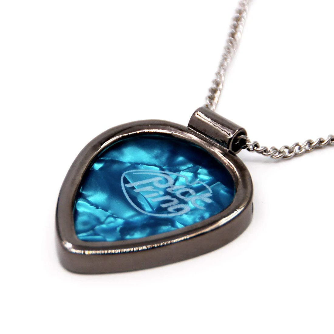 Peace Shaped Guitar Pick Holder Necklace for Guitarists/Guitar Picks Keeper Storage Pendant Necklace Stainless Steel Music Lovers Musicians Gifts Metal Black - Image 5