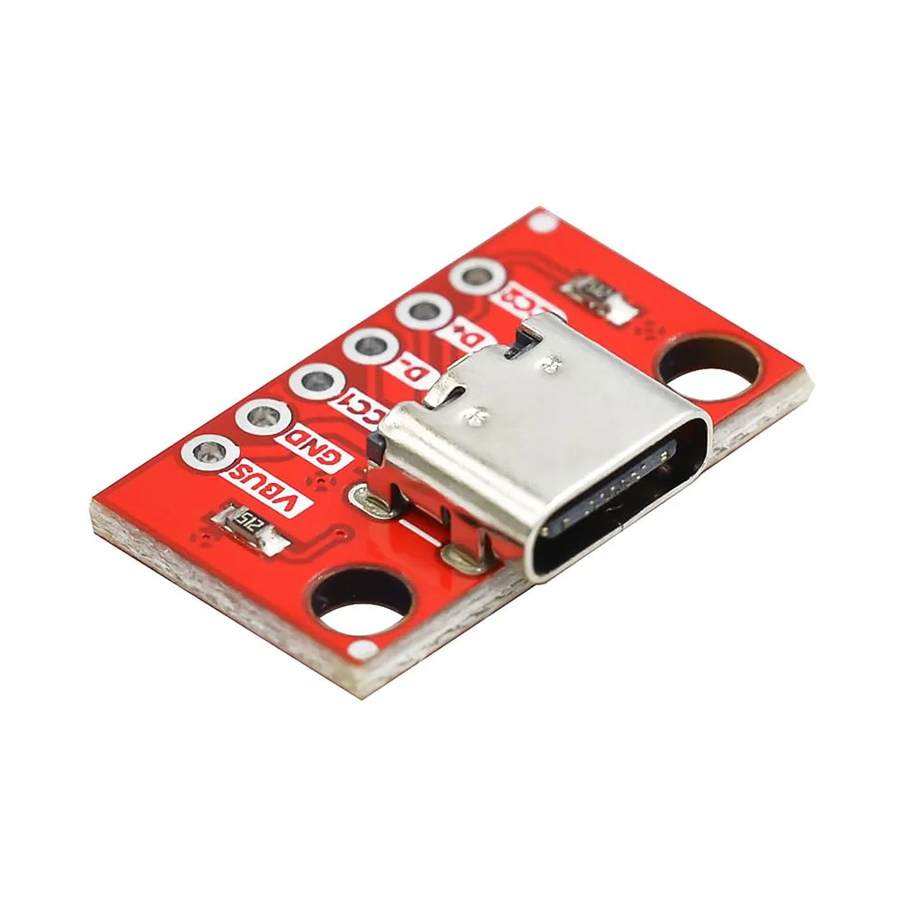 PENGLIN 5pcs USB Type C Breakout Board Serial Breakout Socket 6P 2.54 mm PCB Converter Board 5 x USB C - Image 7