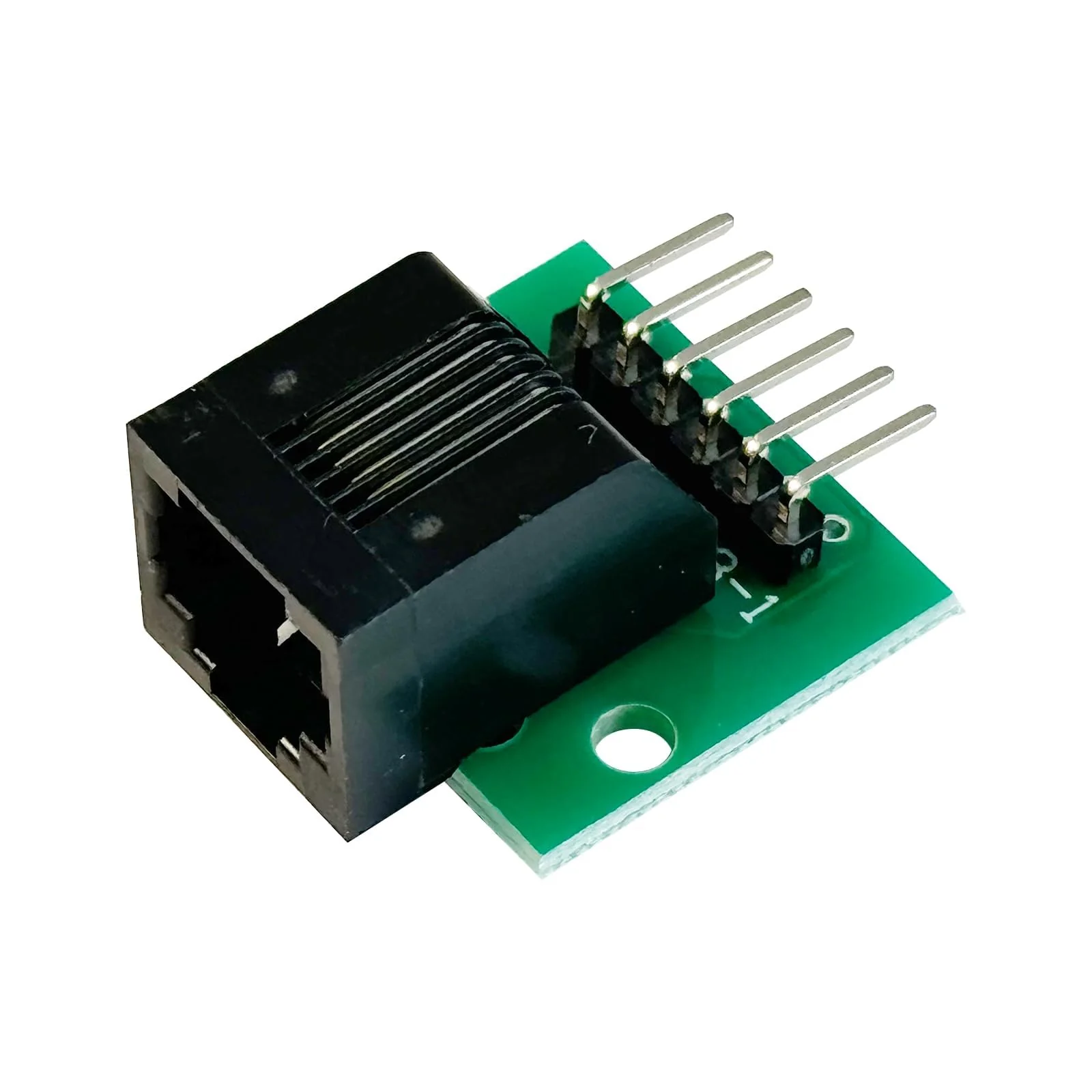 PENGLIN RJ11 Socket with Circuit Board, RJ11 6P6C Breakout Board with Pin, RJ11 6-pin Telephone Socket Adapter, Pack of 2 - Image 4