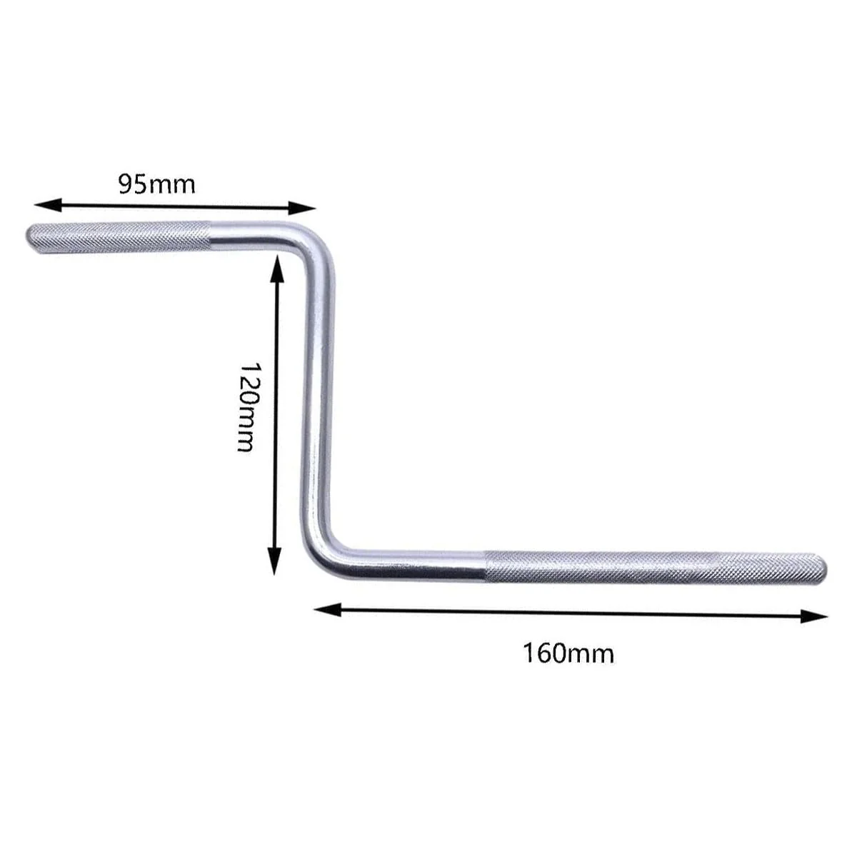 Percussion Cowbell Mount Rod Z-Shaped Rod for Drum Set Percussion Accessories Cowbell Clamp Mounting Latin Percussion Mounting 3/8" Rods - Image 3