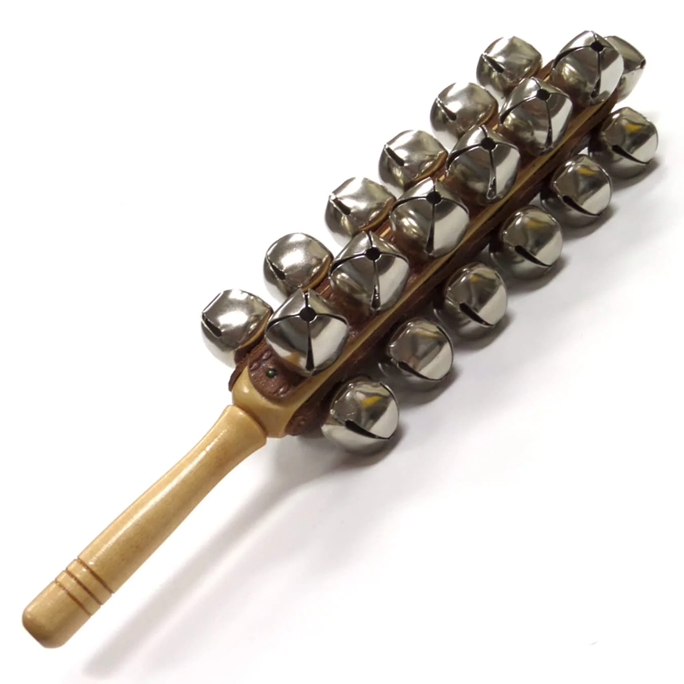 Performance Plus Percussion Kit | Latin Cowbell 5"and 25 Jingle Bells with Maple Handle CB5-SBL25S Christmas (CB6-SBL25) - Image 3