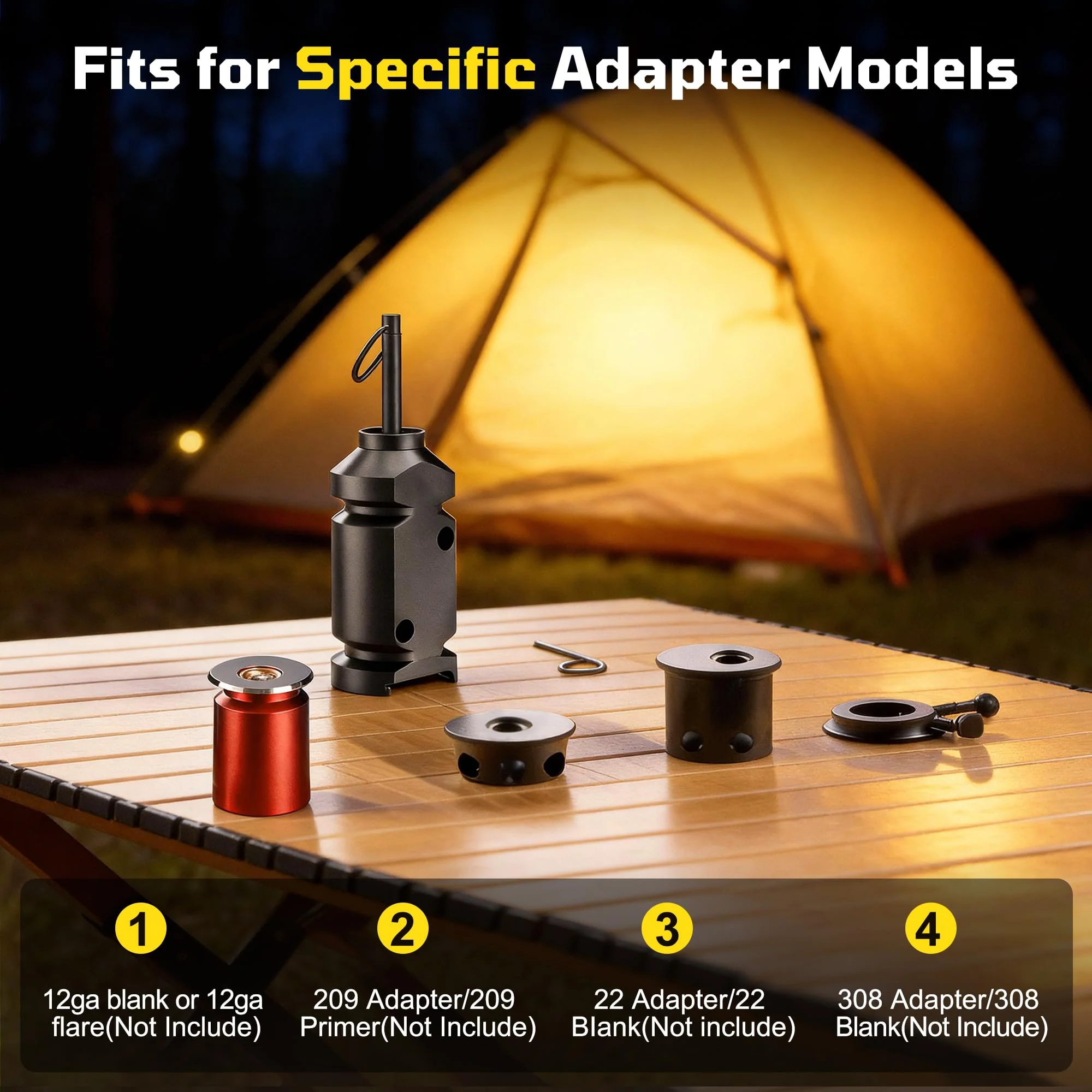 Perimeter Trip Alarm, 12 Gauge Trip Alarm, Camping Trip Wire Alarm Device with Screw and Extension Chains, Early Warning System for Camping and Outdoor Safety/ Bear Deterrent(Suitable Multiple Models) 2 Pack - Image 4