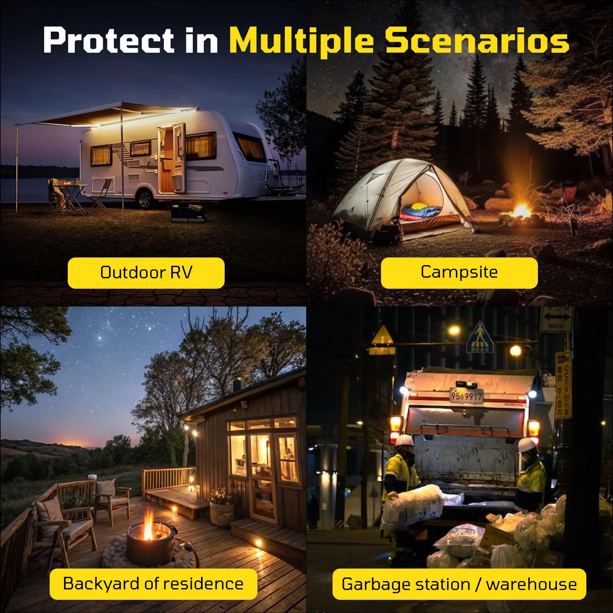Perimeter Trip Alarm, 12 Gauge Trip Alarm, Camping Trip Wire Alarm Device with Screw and Extension Chains, Early Warning System for Camping and Outdoor Safety/ Bear Deterrent(Suitable Multiple Models) 2 Pack - Image 8