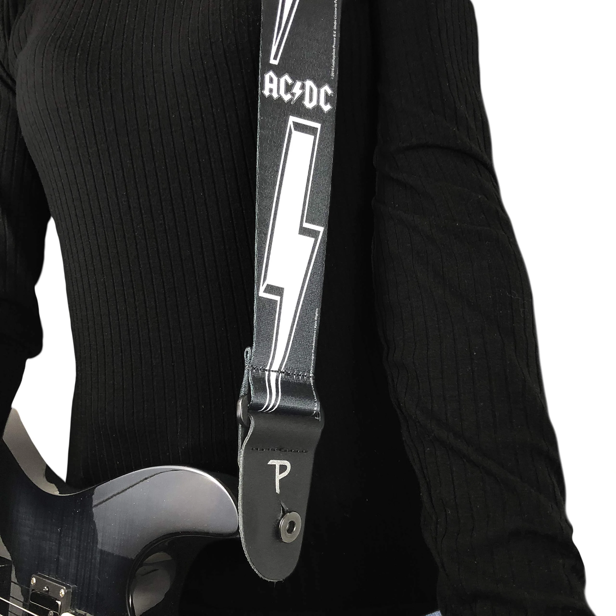 Perri's Leathers Ltd. - AC/DC Official Licensed Accessories - Polyester Guitar Strap and Guitar Picks Acdc Bolt - Image 4