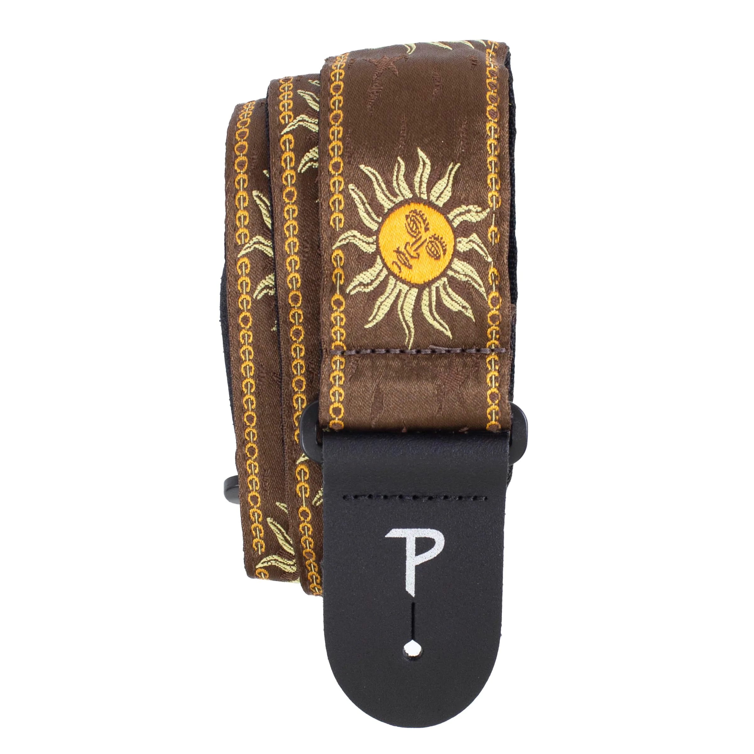 Perri's Leathers Ltd. Adjustable Leather Guitar Straps - Stylish, Comfortable Straps for Electric, Acoustic, and Bass Guitars Brown Sun - Image 5