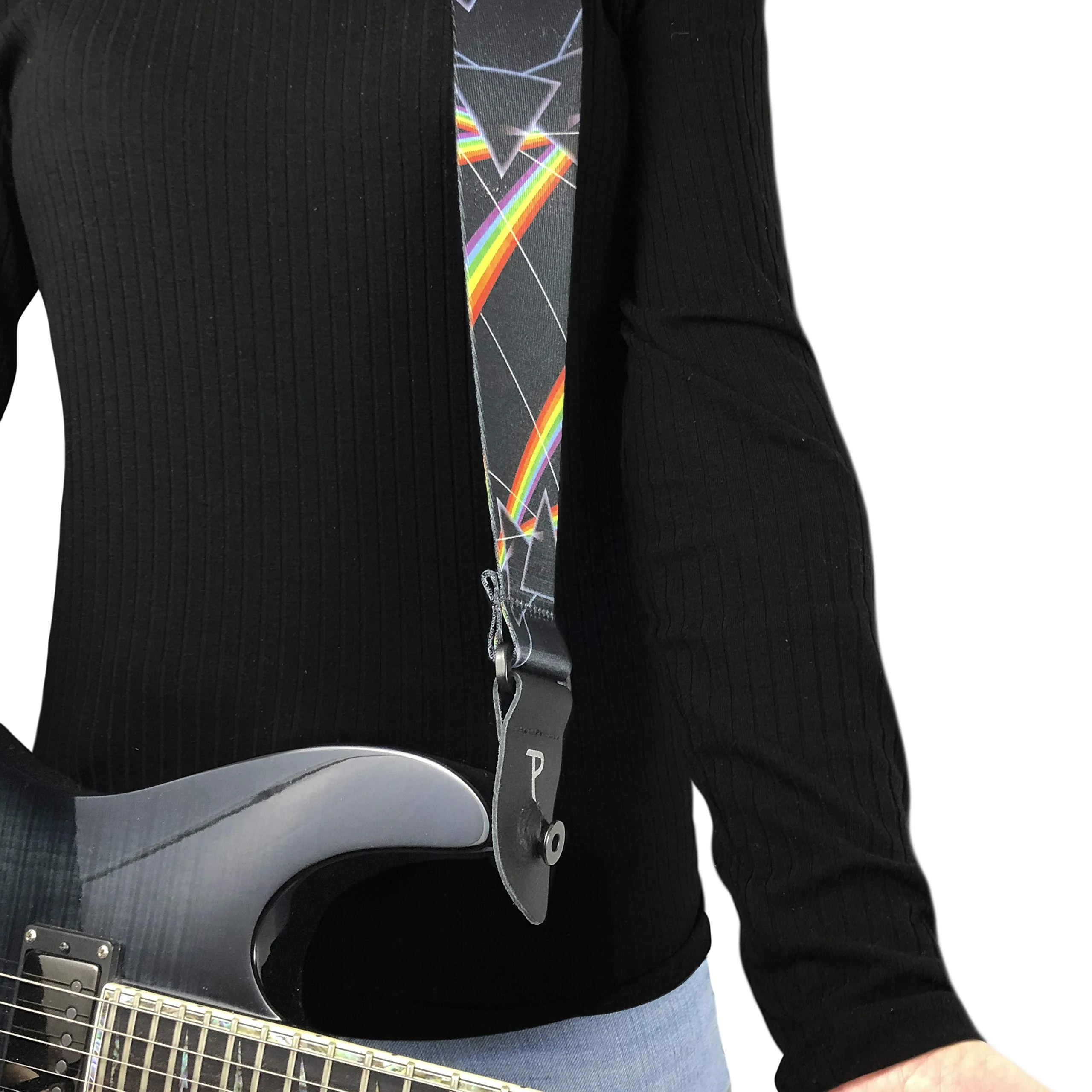 Perri's Leathers Ltd. - Pink Floyd Official Licensed Polyester Guitar Strap - Adjustable Guitar Strap from 39" to 58" for Electric, Bass, Acoustic Guitar (LPCP-8090) 39" to 58" Pick Floyd Strap - Image 4