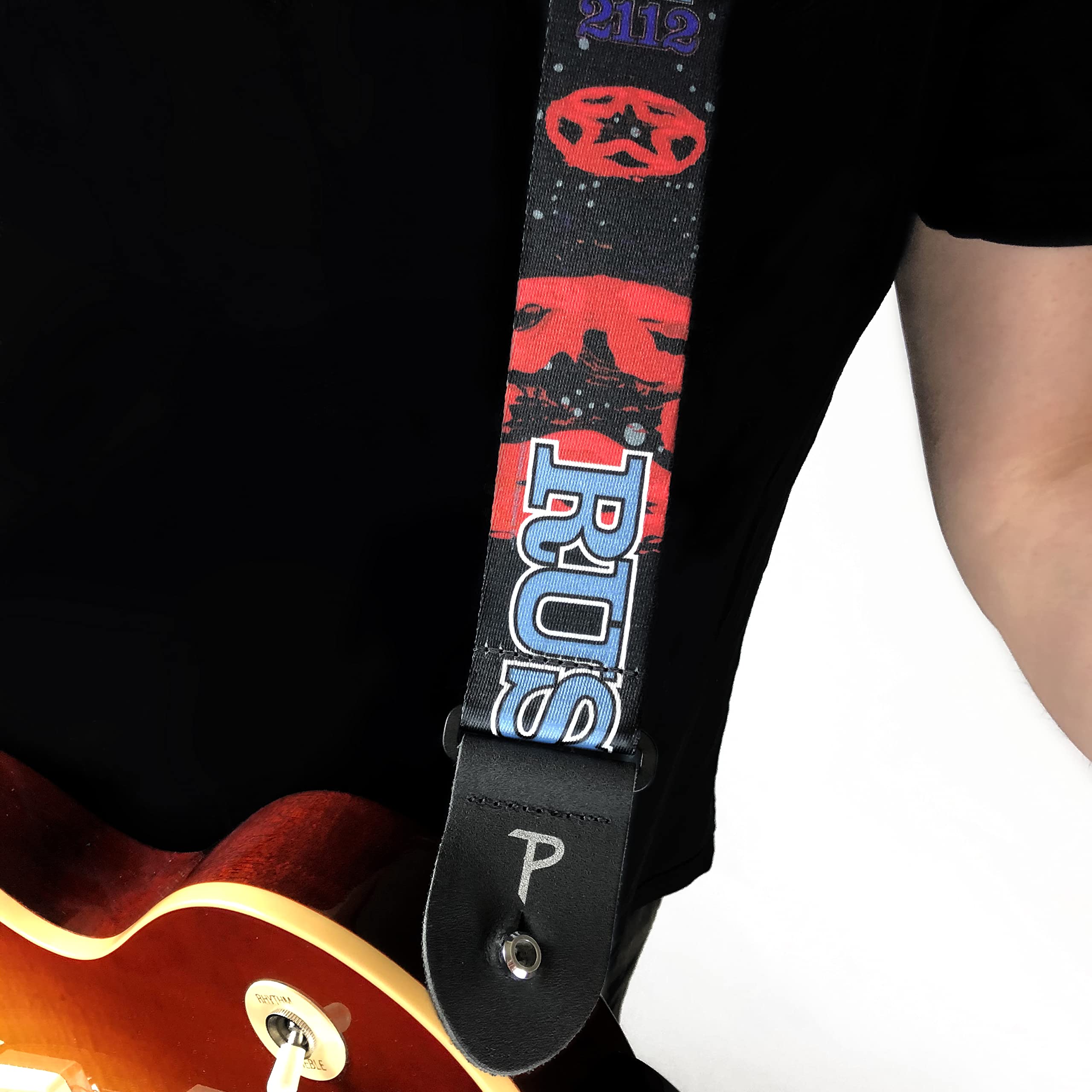 Perri's Leathers Ltd. - Rush Official Licensed Polyester Guitar Strap - Adjustable Guitar Strap from 39" to 58" for Electric, Bass, Acoustic Guitar (LPCP-8030) 44.5" to 53" - Image 2