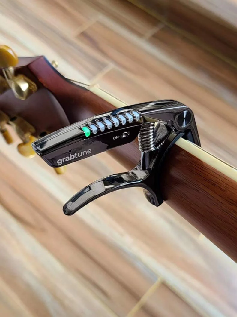 Personality Advanced Capo-Tuner 2-in-1 for Acoustic Guitar with USB Rechargeable Battery/LED Edge Lighting Display Guitar Capo Universal Accessories (Capo-Tuner 2-in-1 Black) Capo-Tuner 2-in-1 Black - Image 6