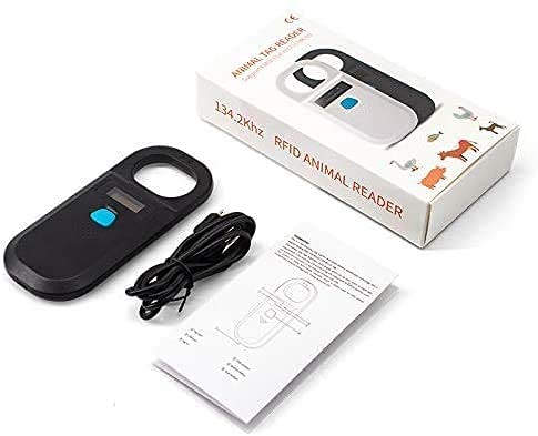 Pet Microchip Scanner Rechargeable RFID EMID Micro Chip Reader Scanner 134.2kHz 125kHz 15 Digits Pet Chip ID Scanner for Animal/Pets/Pigs/Dogs/Cats (190A) - Image 8