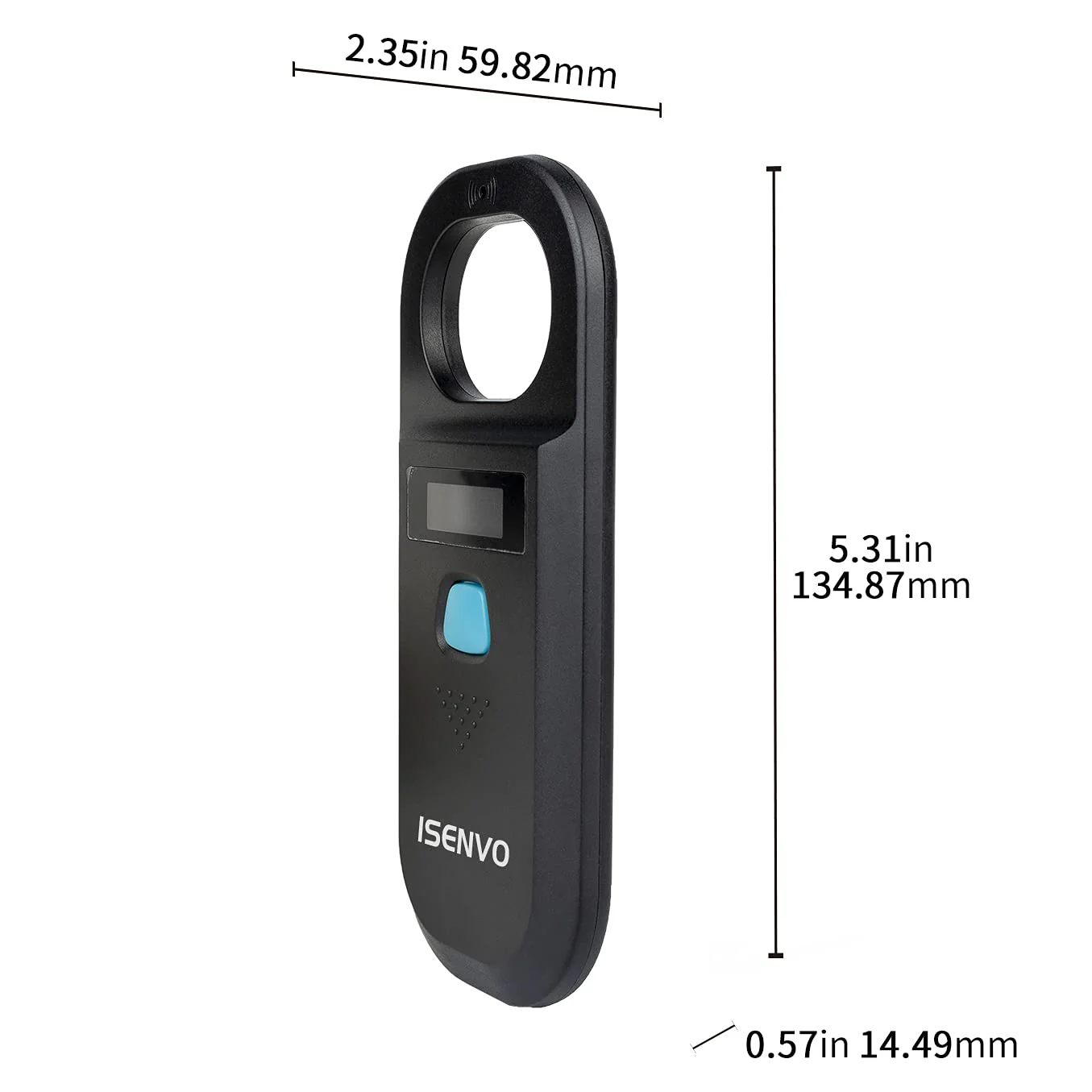 Pet Microchip Scanner Rechargeable RFID EMID Micro Chip Reader Scanner 134.2kHz 125kHz 15 Digits Pet Chip ID Scanner for Animal/Pets/Pigs/Dogs/Cats (190A) - Image 9