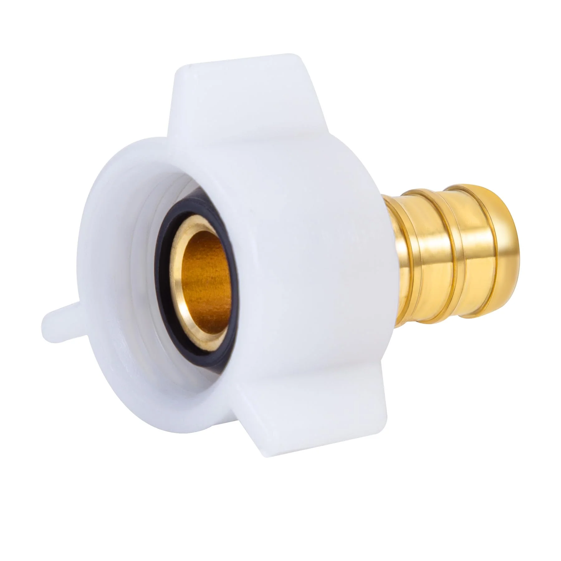 Pex 1/2" Pex x 1/2" Female NPT Swivel Adapter Barb Crimp Brass Fittings,PEX 1/2inch NPT Female Threaded Swivel Adapter NPSM Brass Crimp Fittings,for PEX Tubes(6PCS 1/2" Straight) 6PCS 1/2" Straight - Image 7