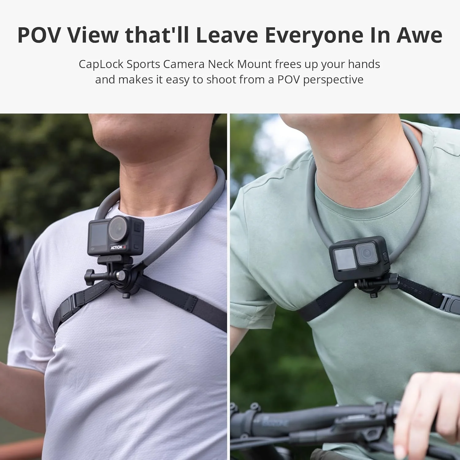 PGYTECH CapLock POV Action Camera Neck Mount, Quick Release & Adjustable Chest Strap, Hand Free Video Vlog Necklace Lanyard Holder for DJI OSMO Action 6/5 Pro/Pocket 3/Xtra Muse, Gopro 13/12, Insta360 - Image 5