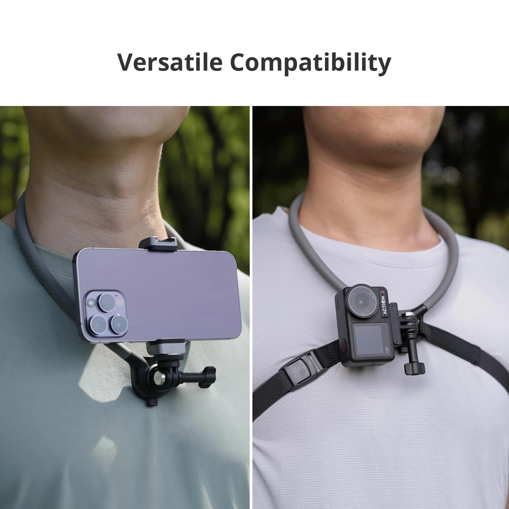 PGYTECH CapLock POV Action Camera Neck Mount, Quick Release & Adjustable Chest Strap, Hand Free Video Vlog Necklace Lanyard Holder for DJI OSMO Action 6/5 Pro/Pocket 3/Xtra Muse, Gopro 13/12, Insta360 - Image 8