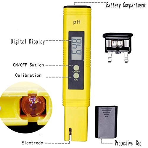 PH Meter Water Quality Test Meter Digital PH Meter PH Meter Aquarium for Drinking Water Food Swimming Pools Thermal Baths Aquariums Hydroponics and Other - Image 2