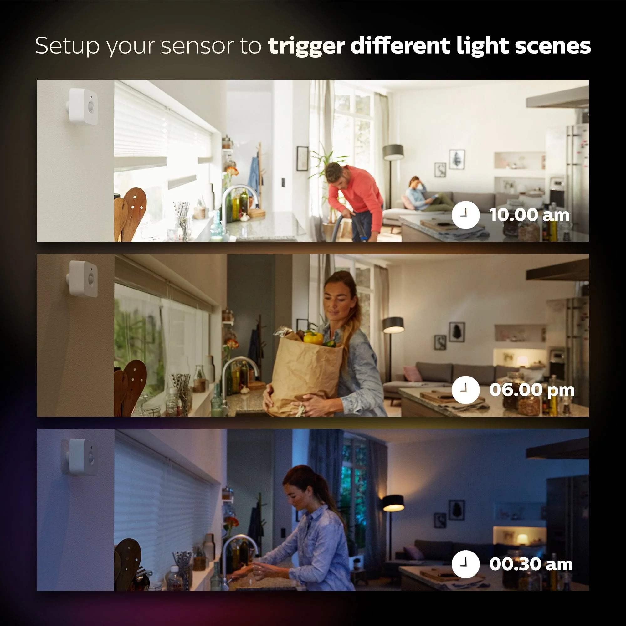 Philips Hue Motion Sensor - Exclusively for Philips Hue Smart Lights - Requires Hue Bridge - Easy No-Wire Installation - Image 3