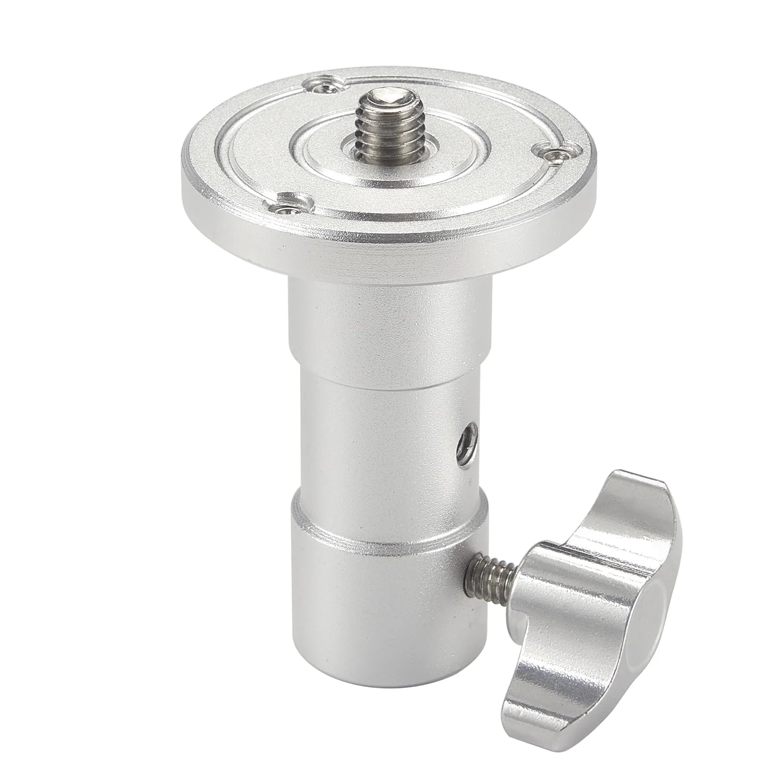 PHOCUS Baby Ball Head Adapter (5/8" Stud to 3/8" Thread), C Stand Camera Mount Adapter for Tripod Head on Photography Light Stand with Baby Pin or Junior Receiver - Image 2