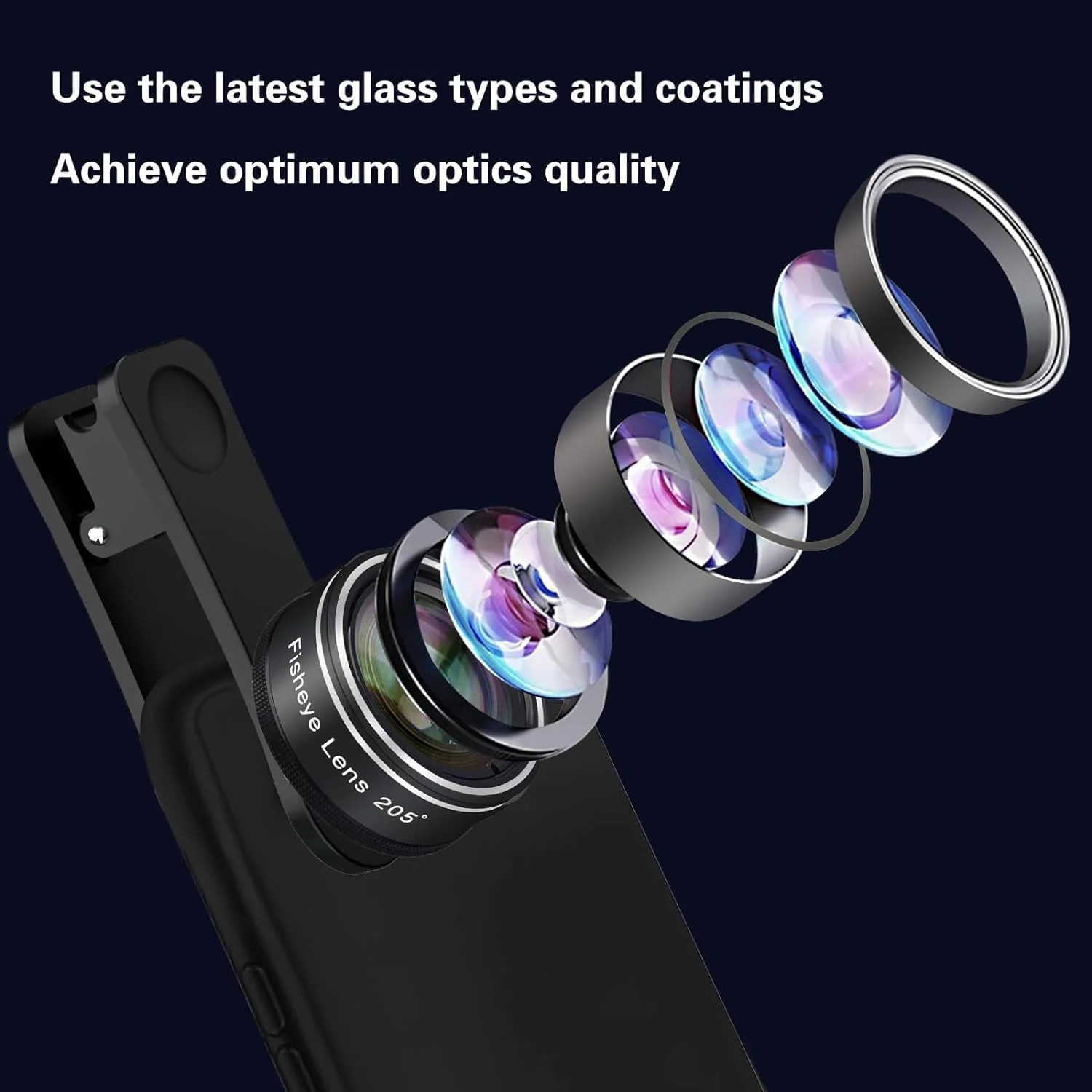 Phone Camera Lens, 198 Fisheye Lens + 120 Super Wide-Angle Lens + 20x Macro Lenses Camera Photography Accessories kit Gadgets for iPhone Samsung Android Smartphone - Image 2