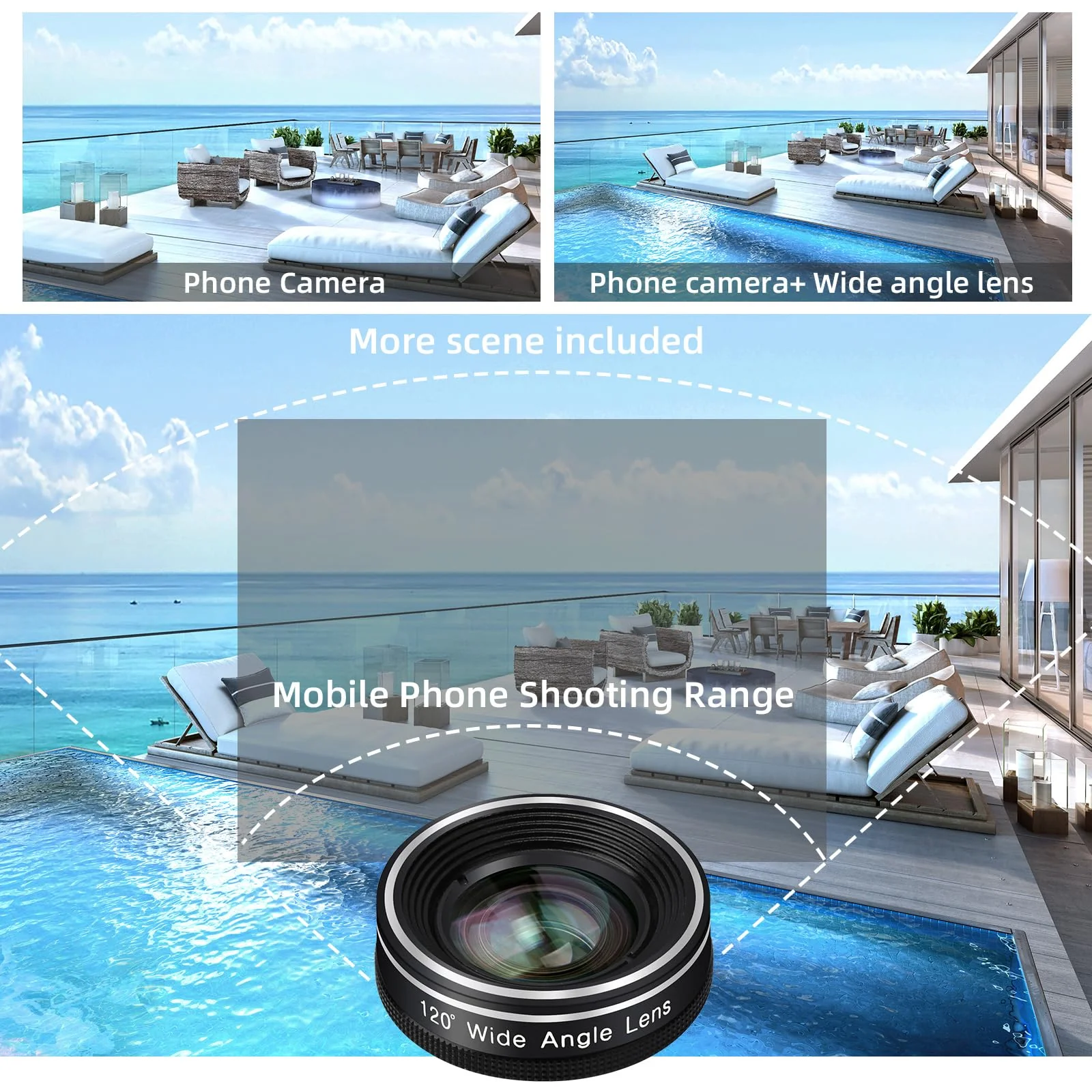 Phone Camera Lens, 198 Fisheye Lens + 120 Super Wide-Angle Lens + 20x Macro Lenses Camera Photography Accessories kit Gadgets for iPhone Samsung Android Smartphone - Image 3