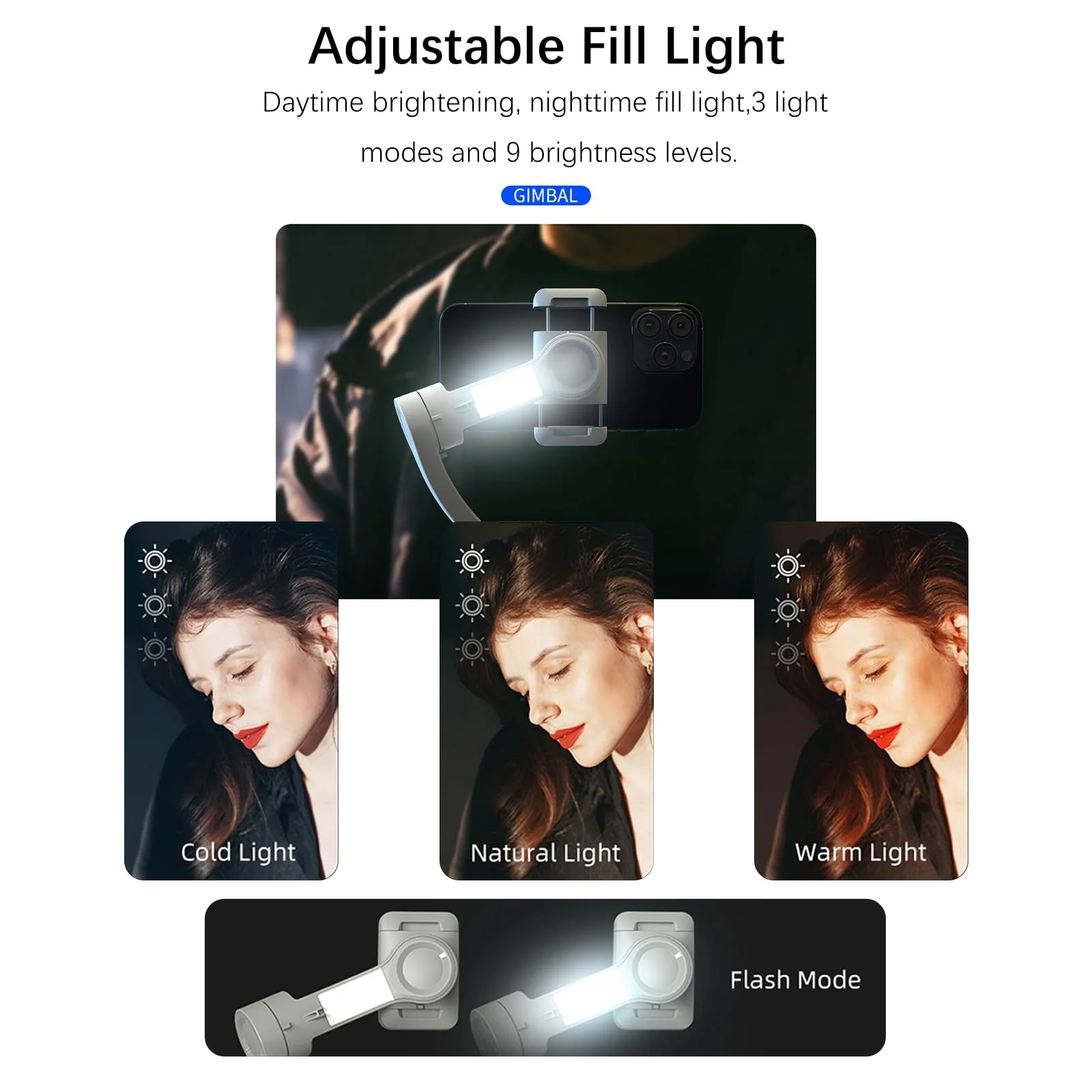Phone Gimbal Stabilizer 3-Axis Foldable Gimbal for Video Recording with Face Trakcing TikTok YouTube Vlog Stabilizer for Android and iPhone 15/15 Pro Max/14/14 Pro GIMBAL 3 - Image 7