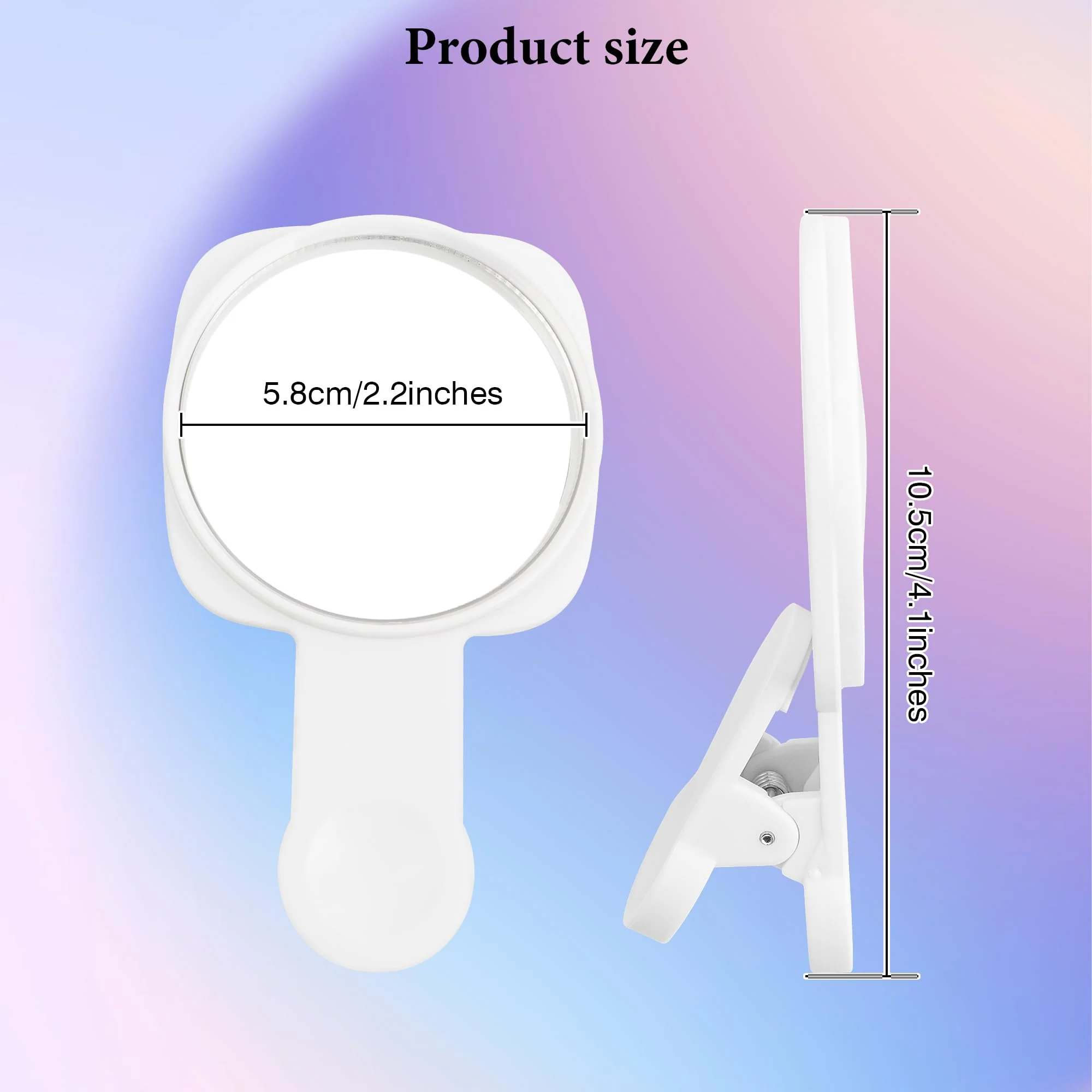 Phone Rear Camera Selfie Mirror - See How You Look in The Back Camera - for High Definition Photos (White) - Image 9
