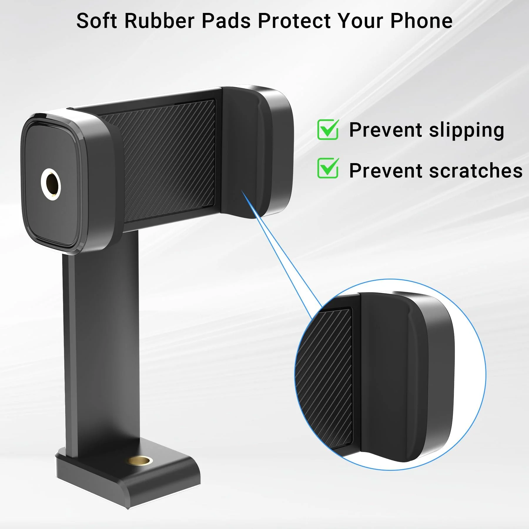 Phone Tripod Mount with Cold Shoe, 360° Rotation & 180° TiltTilting Cell Phone Clamp Adapter for Smartphone, Compatible with iPhone 17 16 15 Samsung S25, Selfie Stick, Camera Stand. - Image 3