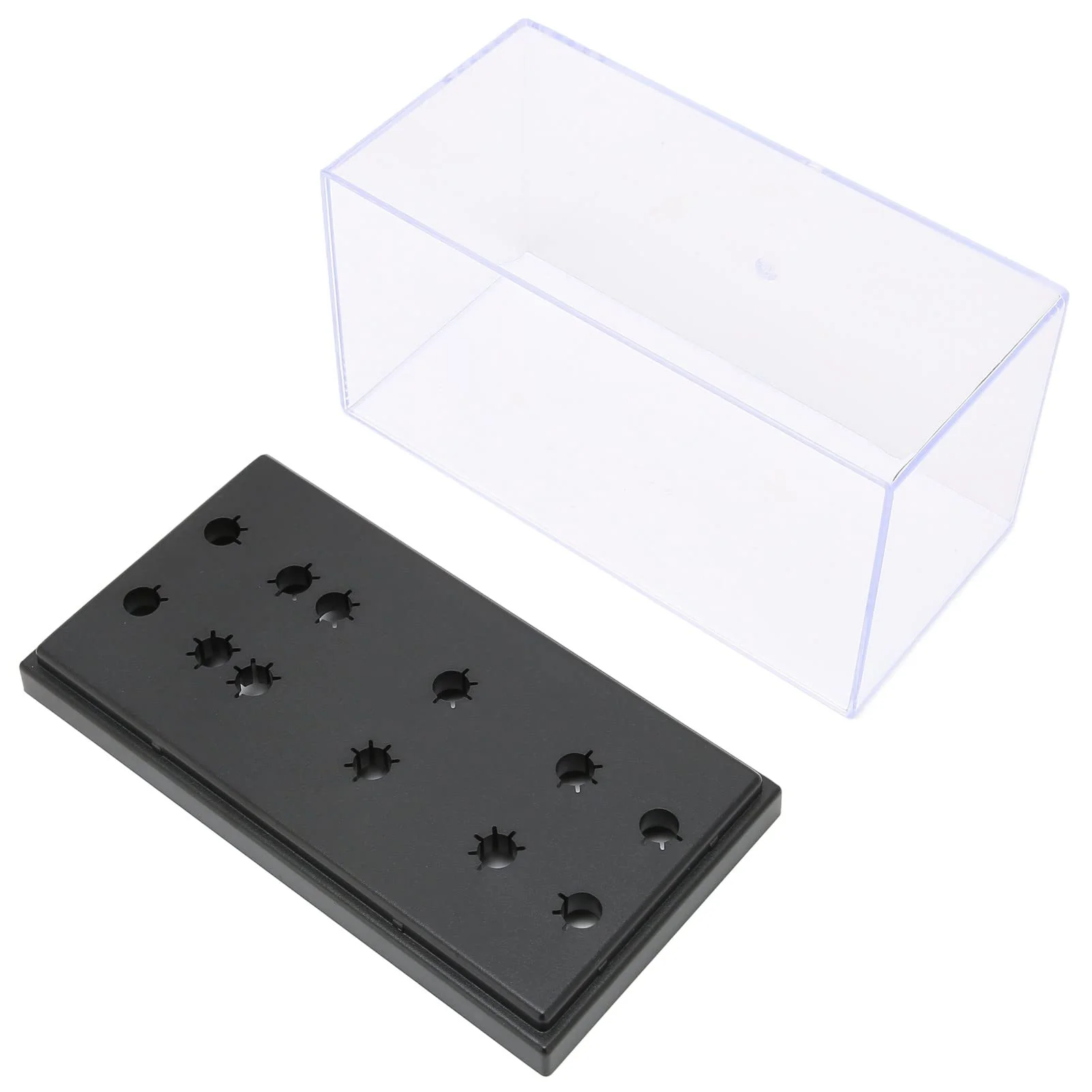 Phonograph Headshell Storage Display Box, Acouto Nobso D Headshell Cartridge Keeper Phono Shell Case Turntable Holder Player Headshell Keeper Home Music Acrylic Phonograph Shell Case Phono Case - Image 2