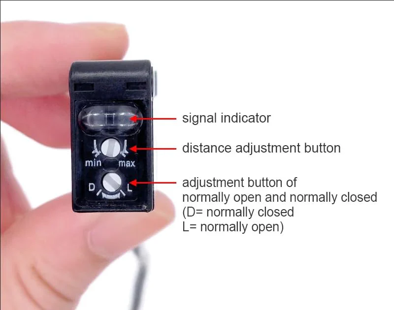 Photoelectric Infrared Switch, IR Photoelectric Sensor Switch, 12-24VDC E3Z-D61 Diffuse Reflection Infrared Sensor NPN Photoelectric Switch for Automatic Devices - Image 3