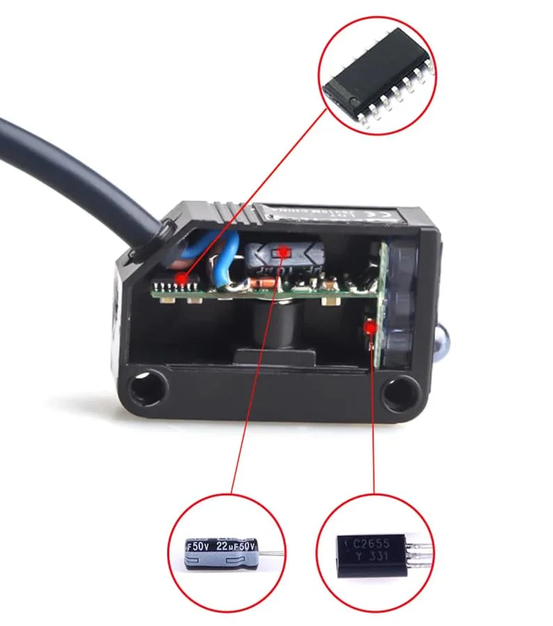 Photoelectric Infrared Switch, IR Photoelectric Sensor Switch, 12-24VDC E3Z-D61 Diffuse Reflection Infrared Sensor NPN Photoelectric Switch for Automatic Devices - Image 5