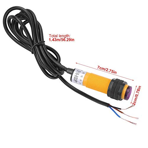 Photoelectric Sensor E18-B03P1 5-30 cm DC 3 Wires 6-36 V PNP IR Infrared Beam Photoelectric Detection Sensor Switch NO + NC with Large Detection Distance - Image 3