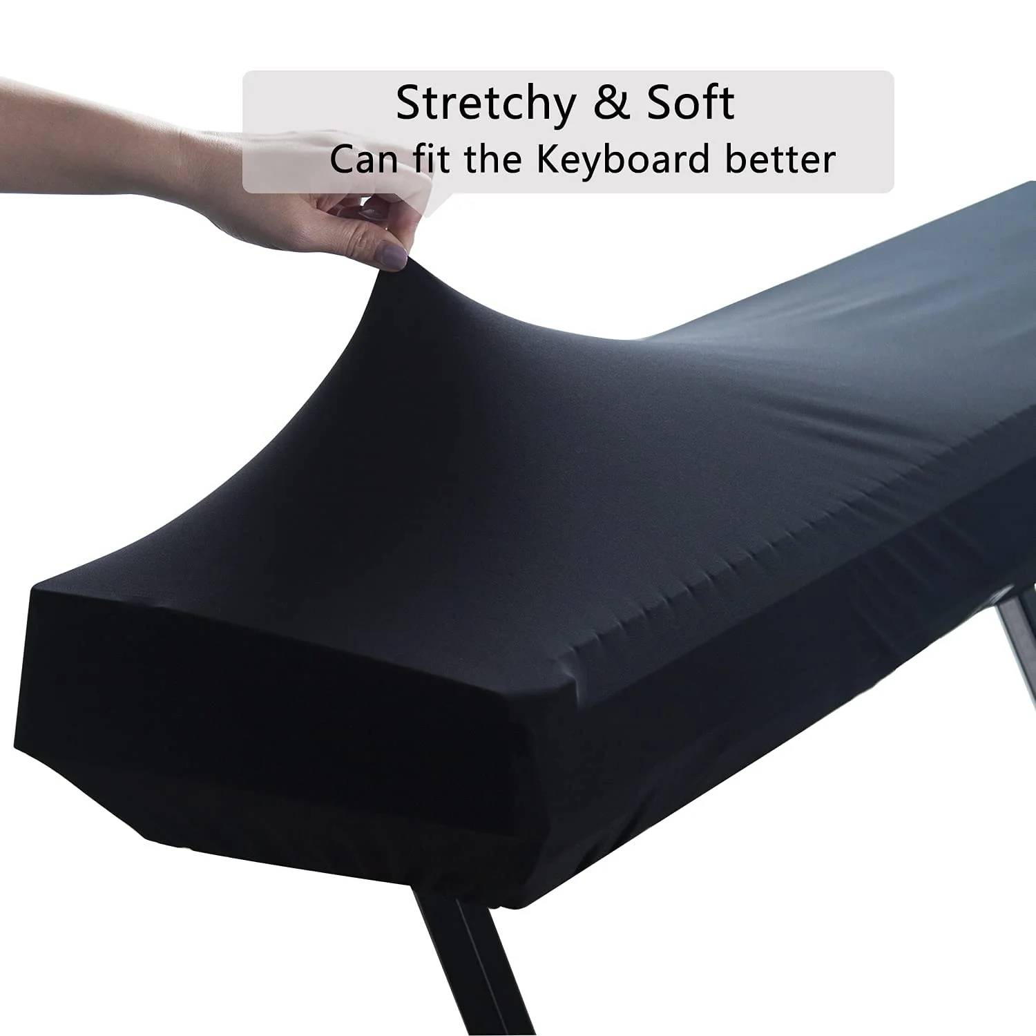 Piano Dust Cover 61-88 Keys Weighted Keyboard Small Keyboard Piano Covers Waterproof Locking Clasp Keep It From Dust and Dirt (61-76 KEYS) 61-76 KEYS - Image 2