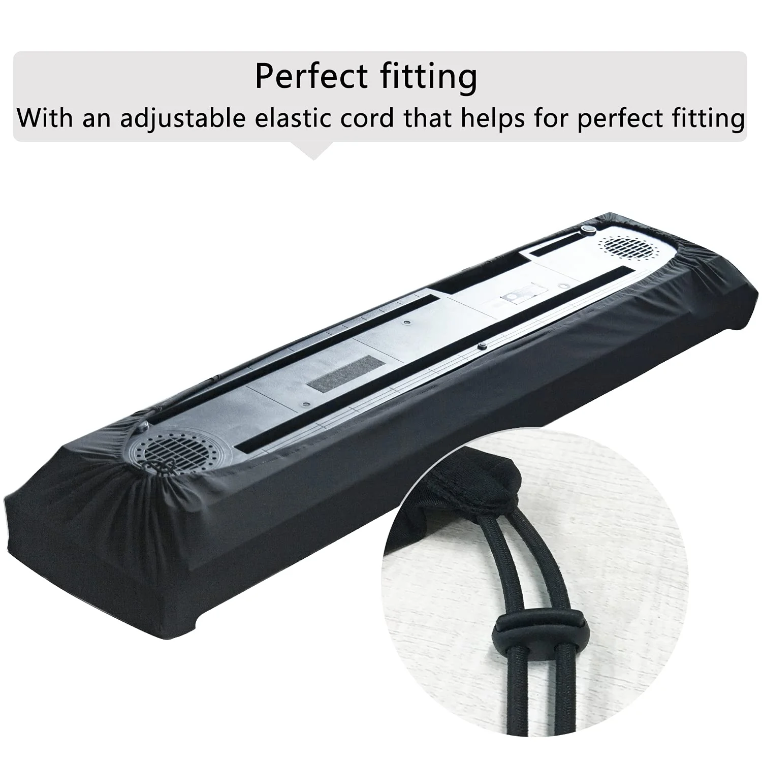 Piano Dust Cover 61-88 Keys Weighted Keyboard Small Keyboard Piano Covers Waterproof Locking Clasp Keep It From Dust and Dirt (61-76 KEYS) 61-76 KEYS - Image 5