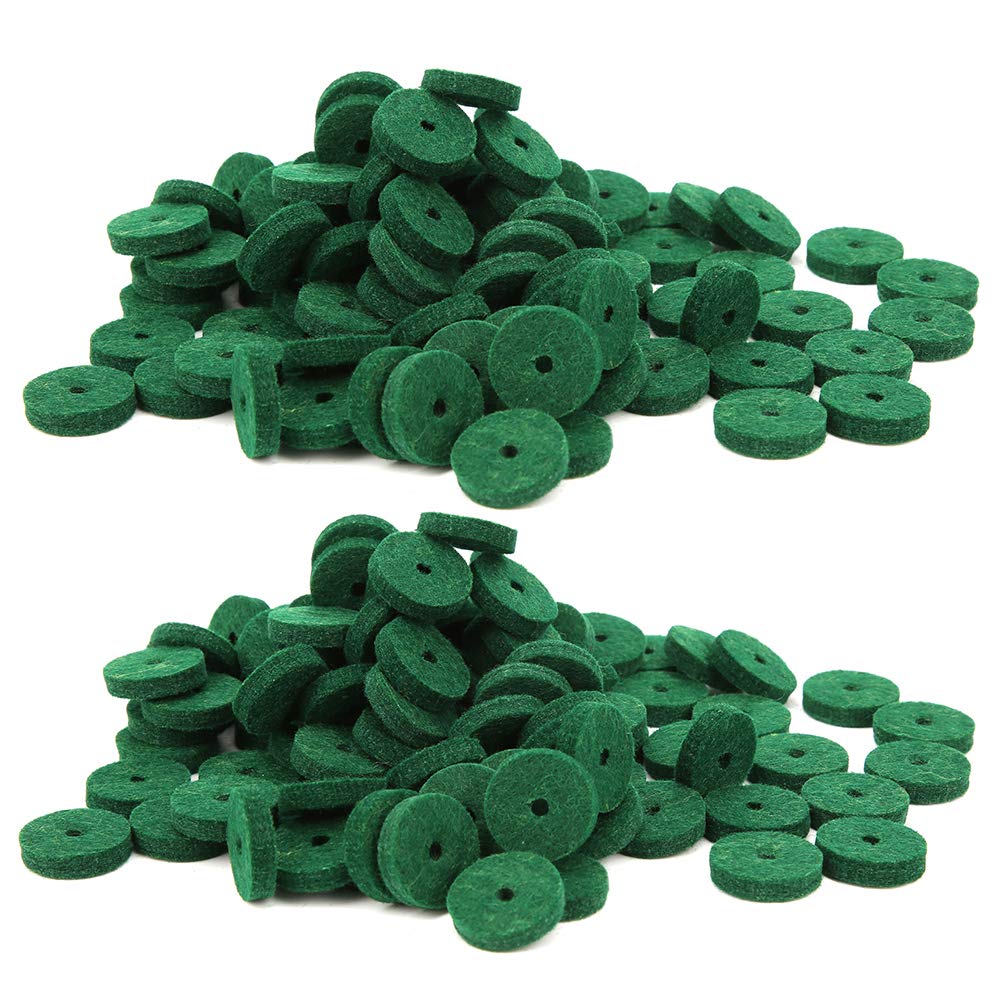 Piano Felt Pad 180PCS 22mm Dia Pure Wool Round Keyboard Balance Washers Piano Parts Replacement (Green) - Image 8