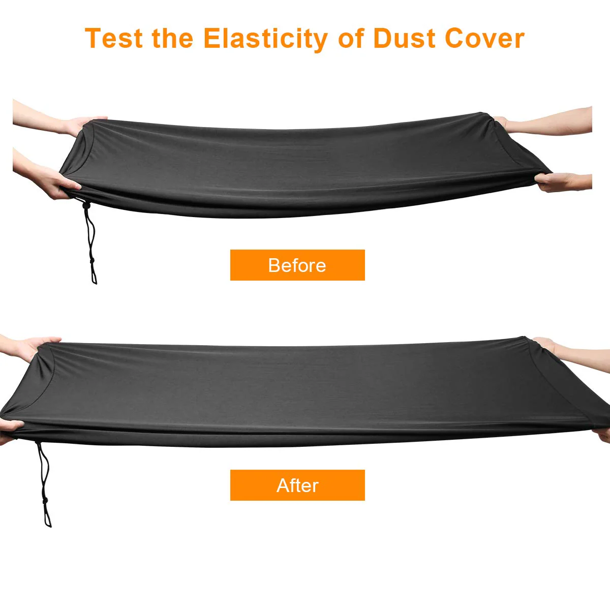 Piano Keyboard Dust Cover For 61/76/88 Keys- Electric/Digital Piano Stretchable Protective Keyboard Cover, Elastic Cord Locking Clasp, Machine Washable (88 Keys) 88 Keys - Image 5