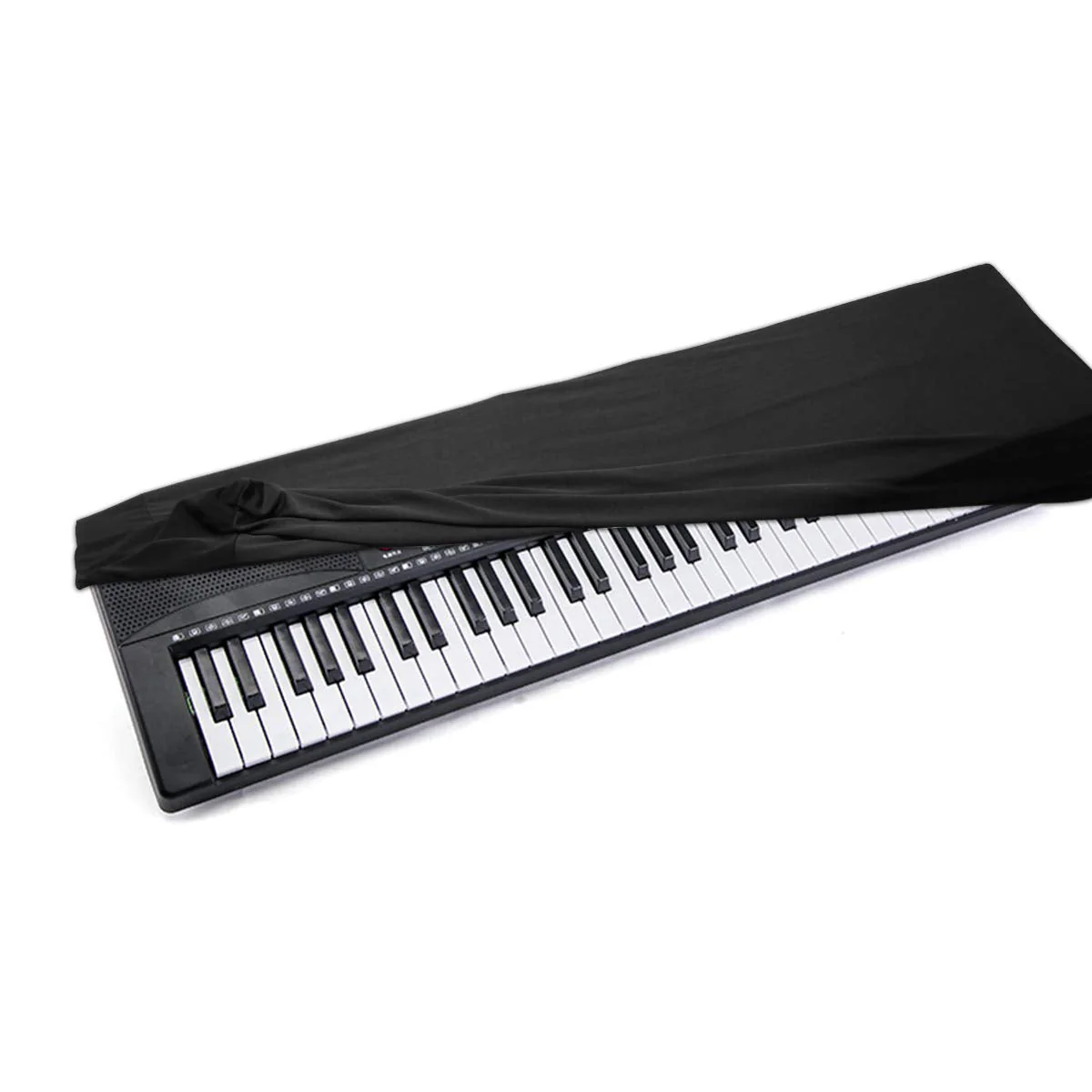Piano Keyboard Dust Cover For 61/76/88 Keys- Electric/Digital Piano Stretchable Protective Keyboard Cover, Elastic Cord Locking Clasp, Machine Washable (88 Keys) 88 Keys - Image 6