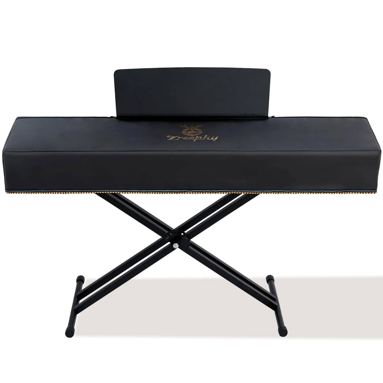 Piano Keyboard Dust Cover with Music Stand Opening of Zipper Design, Dust Proof Cover Compatible for Yamaha P225 P223 P145 P143 88 Keys Digital Piano Keyboards Electronic Keyboards L 52.36 * W 10.87" Black - Image 7