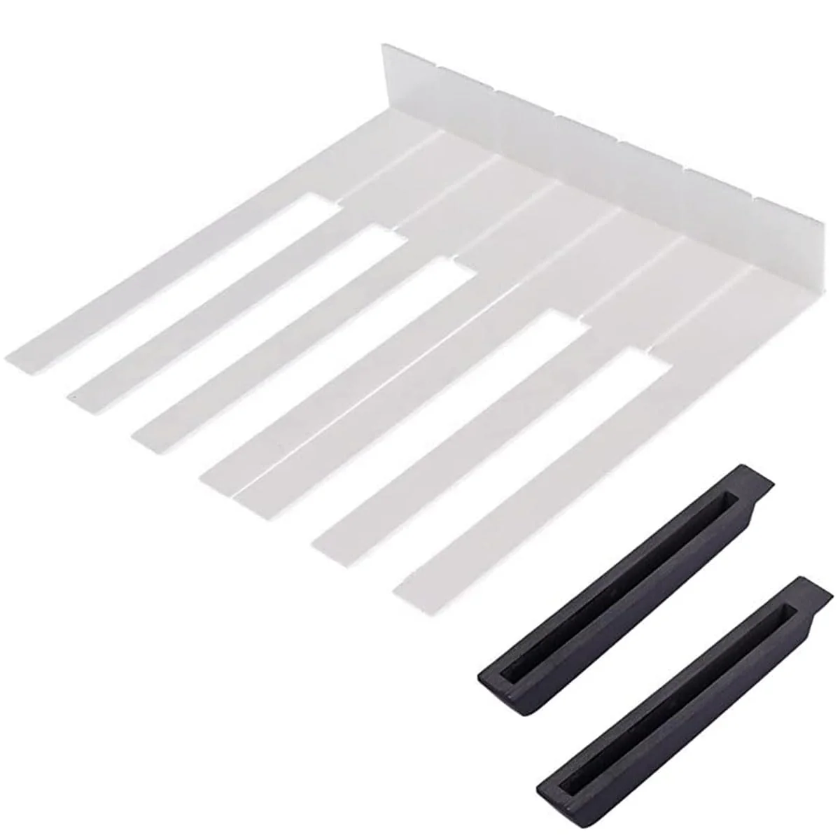 Piano Keytops Replacement - 88 Key Complete Set, Black and White Plastic Keys Top Repair Kit - Image 2
