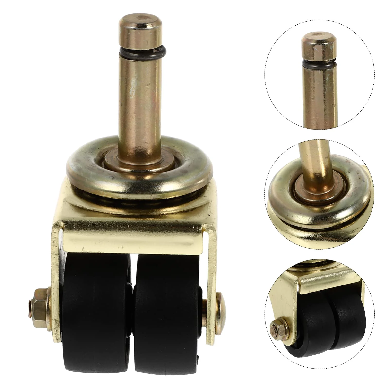 Piano Wheels Caster with screws Replacement Heavy Duty Double Wheel Casters Piano Accessories Furniture Caster for Upright Pianos Golden - Image 7