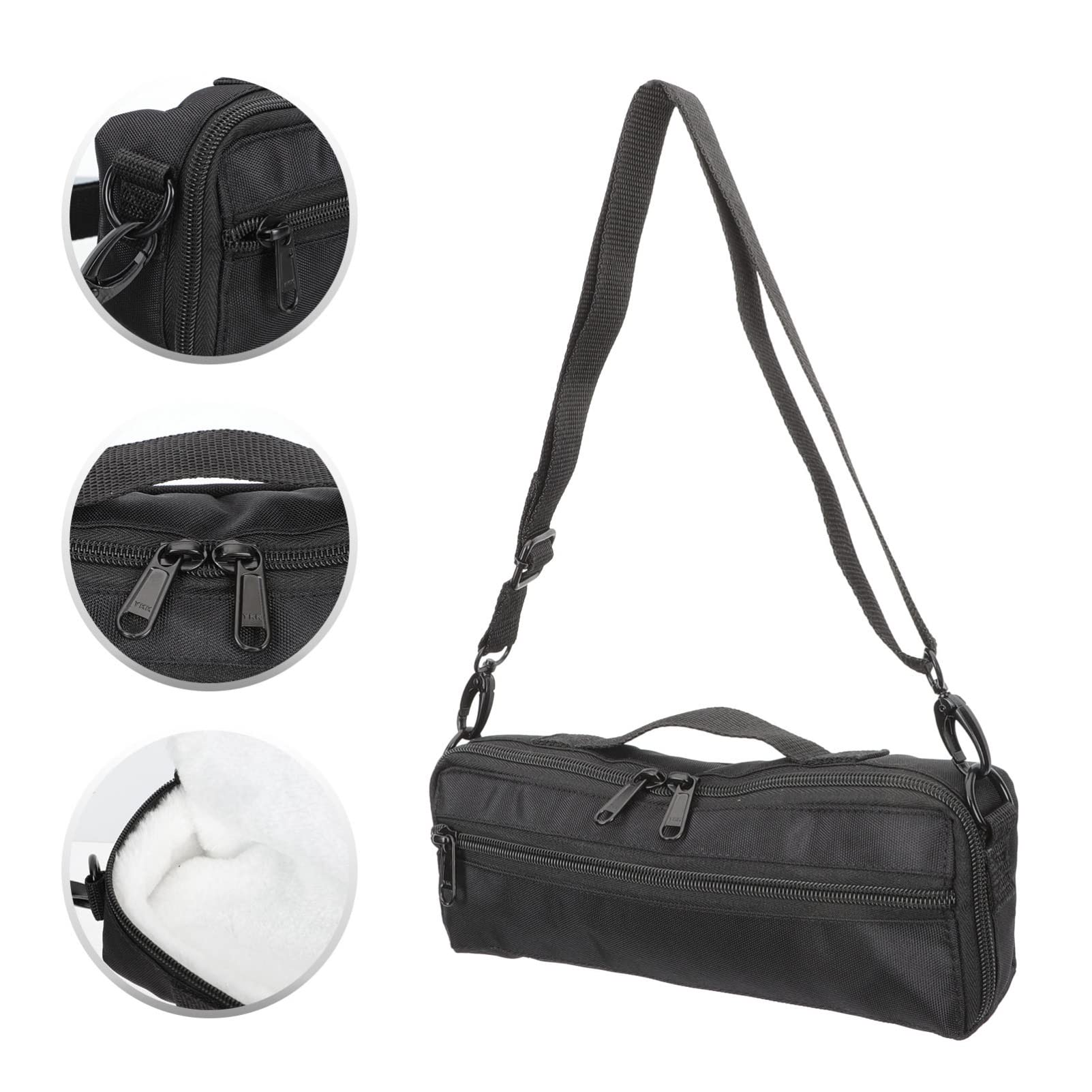 Piccolo Canvas Bag Piccolo Carrying Bag Musical Instrument Container Plush Piccolo Storage Bag Piccolo Instrument for Beginners Wind Instrument Bag Flute Case Cover Flute Case Flute Case - Image 7