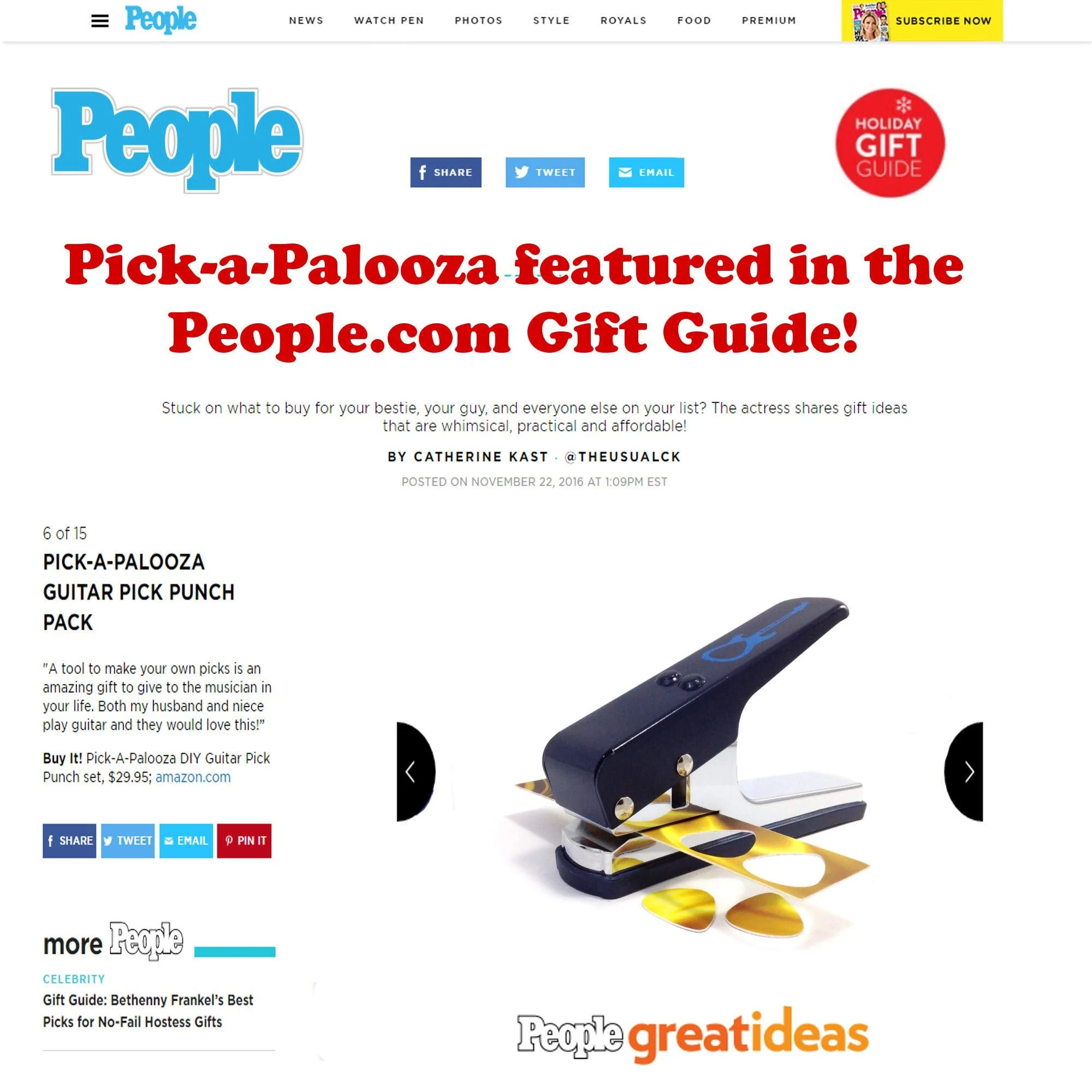 Pick-a-Palooza DIY Guitar Pick Punch and Gift Box - Image 6