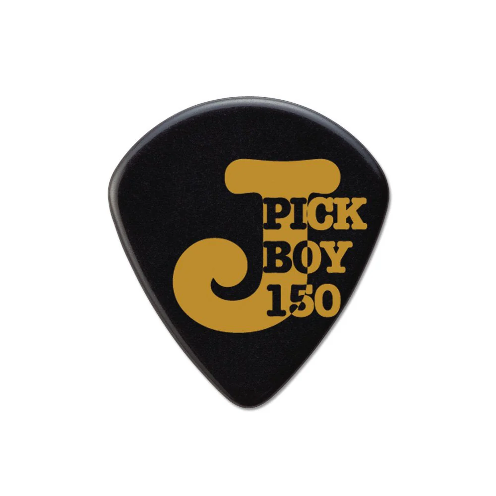 Pickboy J-Pick, Black, Cellulose, 1.50mm, 10 picks