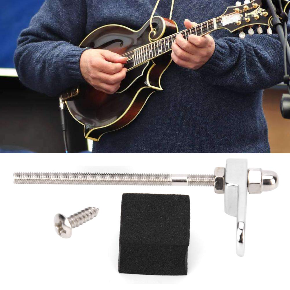 Pickguard Mounting Bracket 335 Pickguard, 335 Pickguard Black Bracket Mandolin Mounting Bracket Mandolin Pickguard Mounting with Screw for Mandolin Jazz Guitar - Image 8