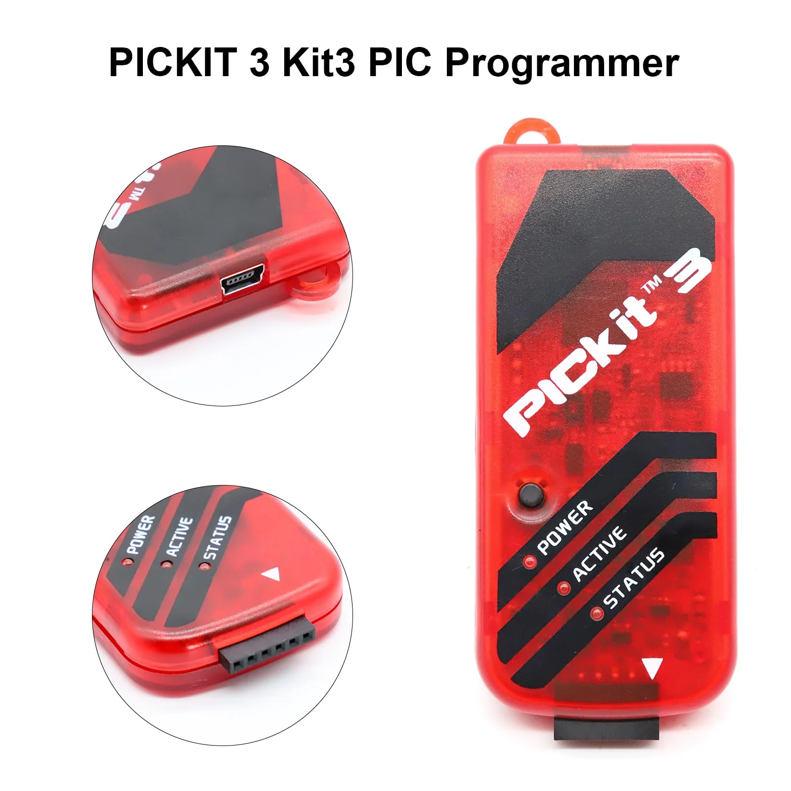 Pickit 3 Kit3 PIC Programmer, AYWHP Microcontroller Programmer, Emulator, USB Cable for Programming, Troubleshooting, PC Software and Hardware Development - Image 2