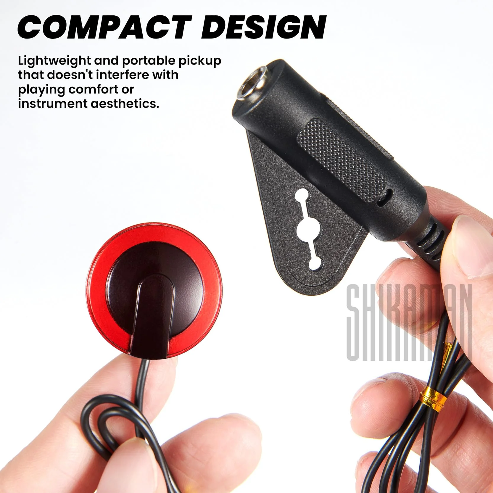Piezo Contact Microphone Pickups for Guitar, Violin, Viola, Cello, Banjo, Ukulele, Mandolin and More (6 Pack) 6 Pack - Image 3