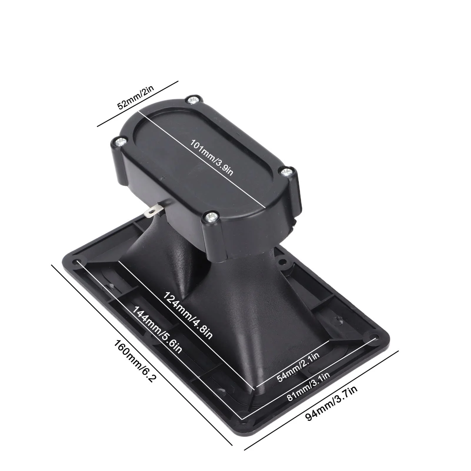 Piezoelectric Speaker Dual Driver Tweeter Horn, 98dB Sensitivity, Ceramic Driver, Wide Dispersion Speakers for DJ Speakers, Studio Monitors, Karaoke Speakers - Image 3