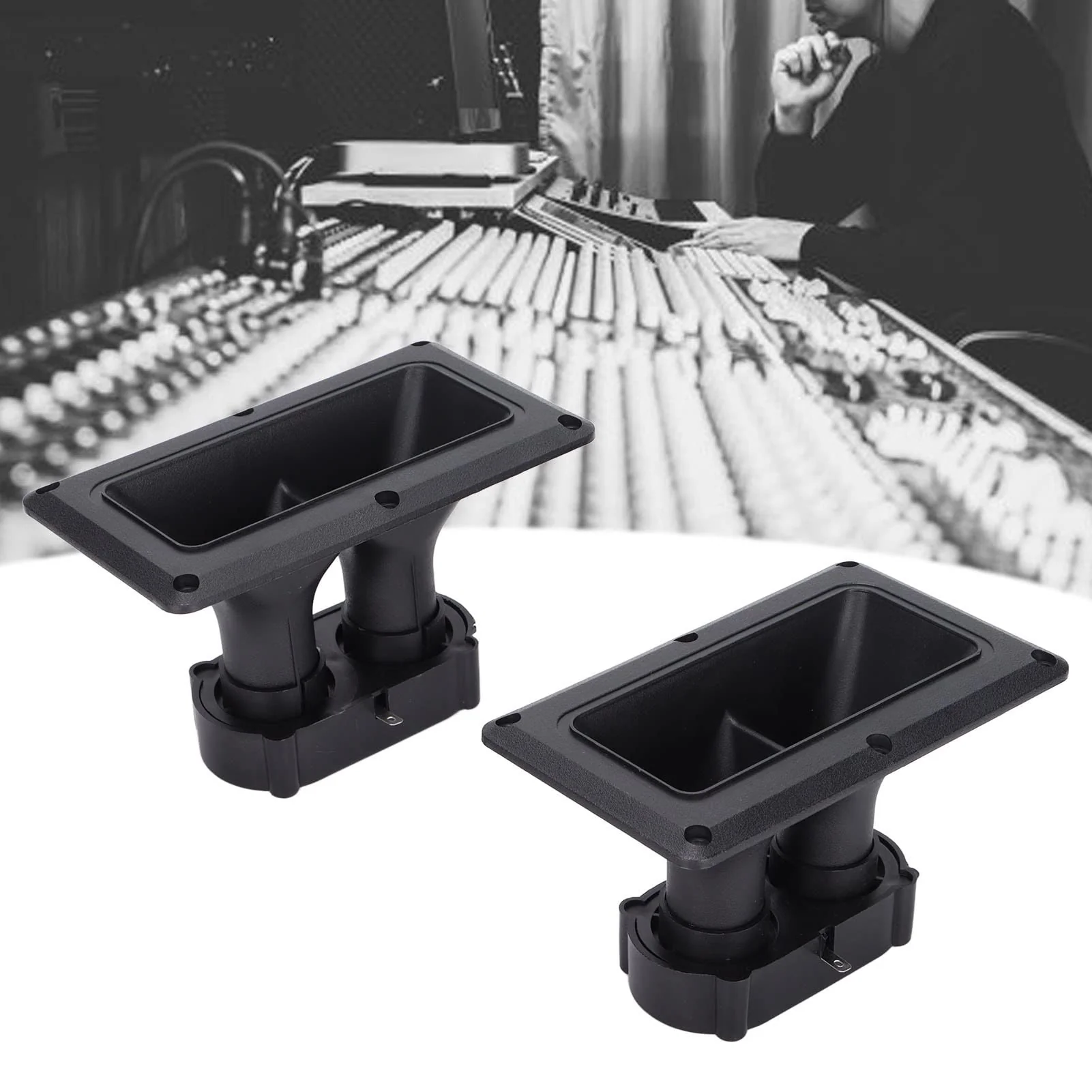 Piezoelectric Speaker Dual Driver Tweeter Horn, 98dB Sensitivity, Ceramic Driver, Wide Dispersion Speakers for DJ Speakers, Studio Monitors, Karaoke Speakers - Image 5